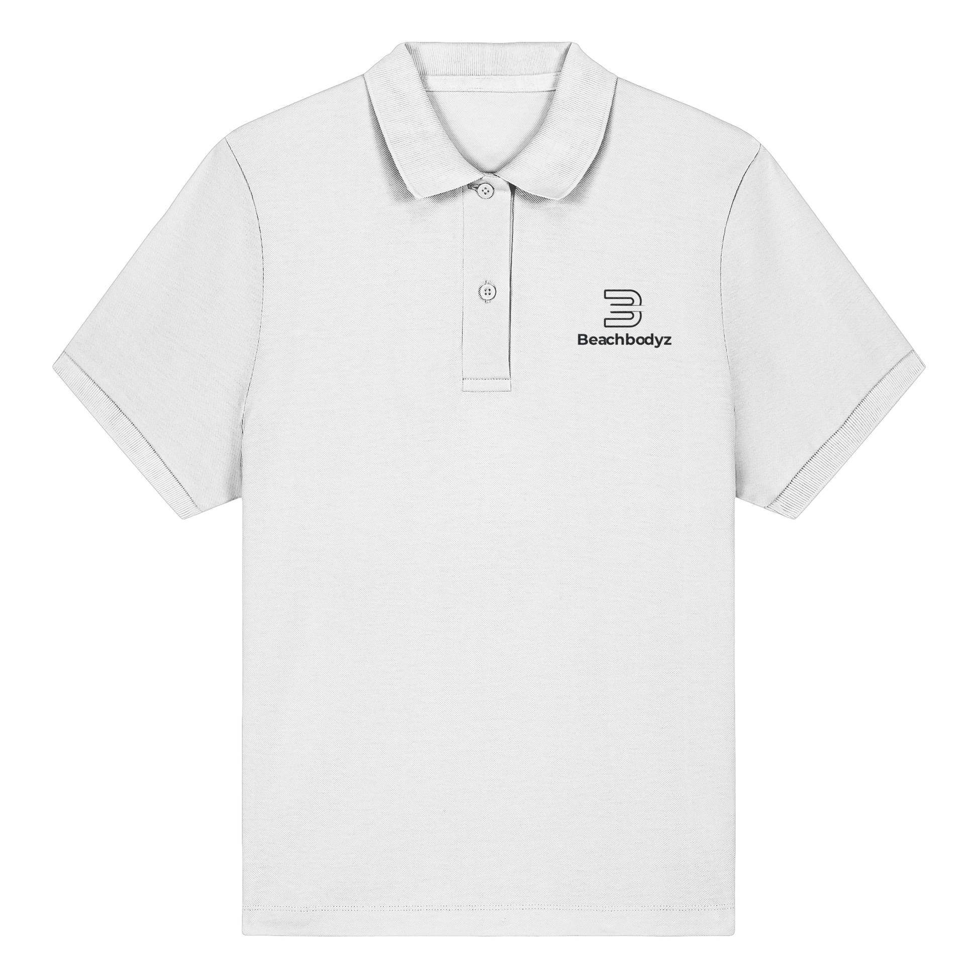 Premium - Damen Fitted Poloshirt (stick) Ansicht - T-Shirt Streetwear BeachBodyz