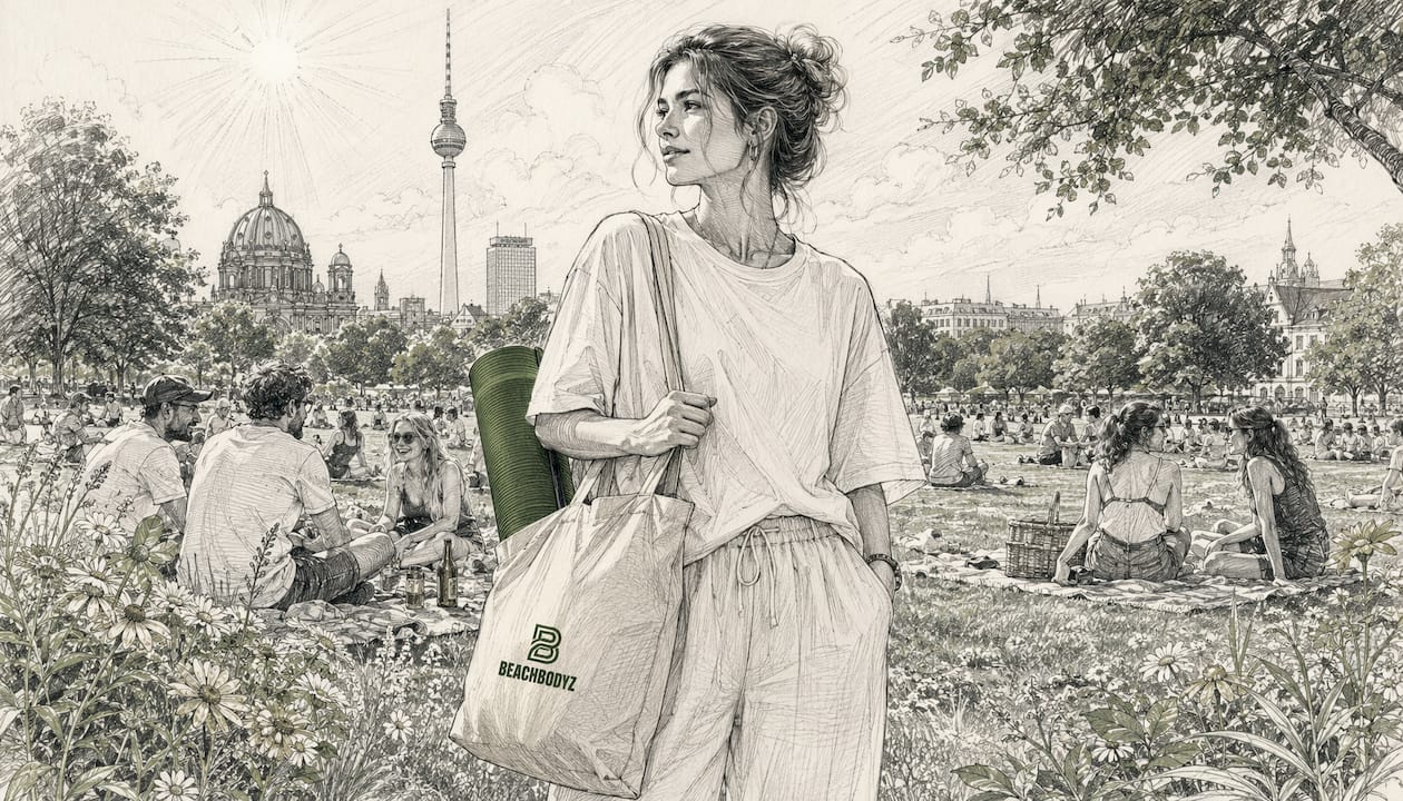 Eine Frau in einem lässigen Oversize-Shirt – perfekt für einen angesagten Streetstyle-Look.