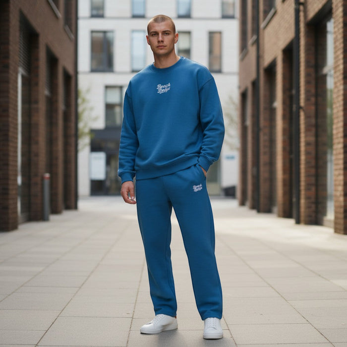 BeachBodyz blaues Oversize Sweatshirt aus Bio-Baumwolle – Sweatshirt kombinieren Streetwear