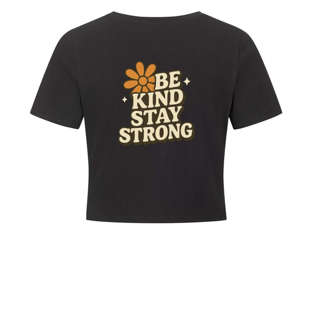 Be Kind Ladies Cropped T-shirt Ansicht - T-Shirt Streetwear BeachBodyz