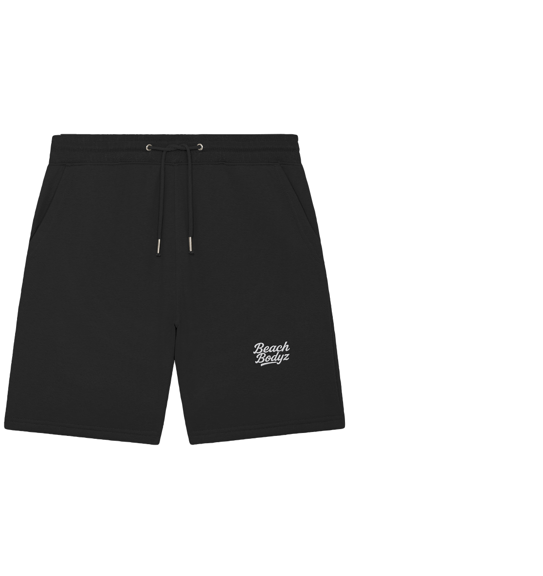 BeachBodyz - Bio Jogger Shorts für Urbaner Stil Erlebe urbanen Komfort mit BeachBodyz Bio Jogger Shorts. Stylisch, nachhaltig und einzigartig bestickt. Entfache deine Kreativität! Shorts Hosen rabatt Hochwertig Nachhaltig Bio Baumwolle Made in Germany Ang