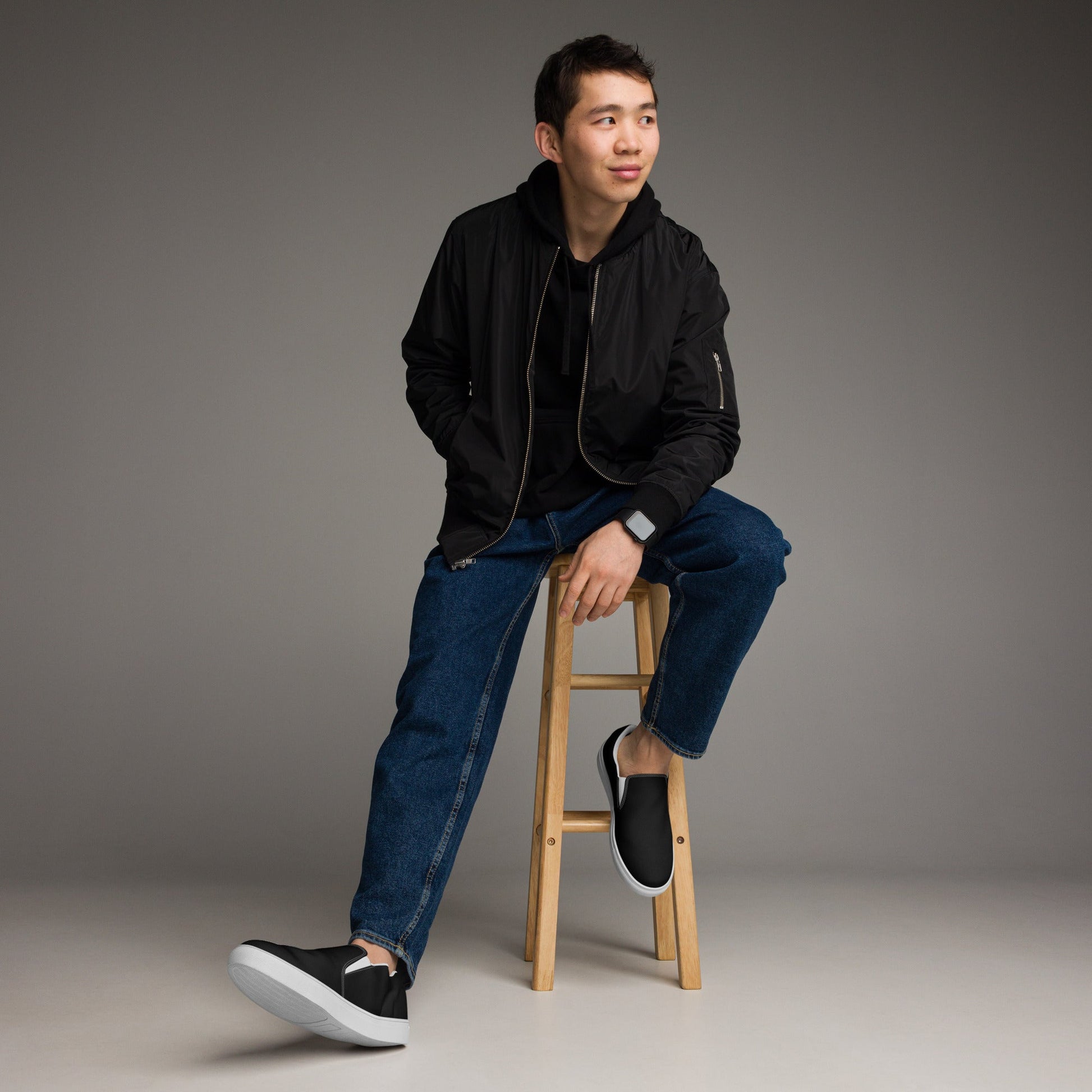Block Hustler-Canvas schuhe - Entdecke die stilvollen Herren-Canvas-Slipper für optimalen Komfort und einfache Anpassung.