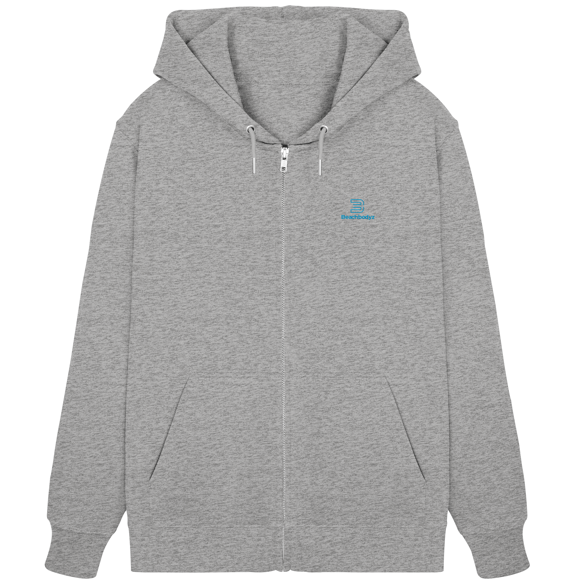 Power - Zipper (Stick) Ansicht - Zipper Hoodie Streetwear BeachBodyz