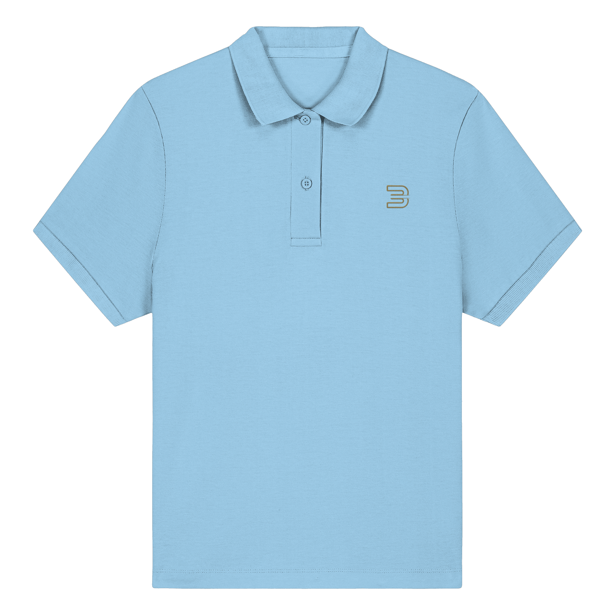 Iconic - damen Fitted Poloshirt (stick) Detail - T-Shirt BeachBodyz Deutschland