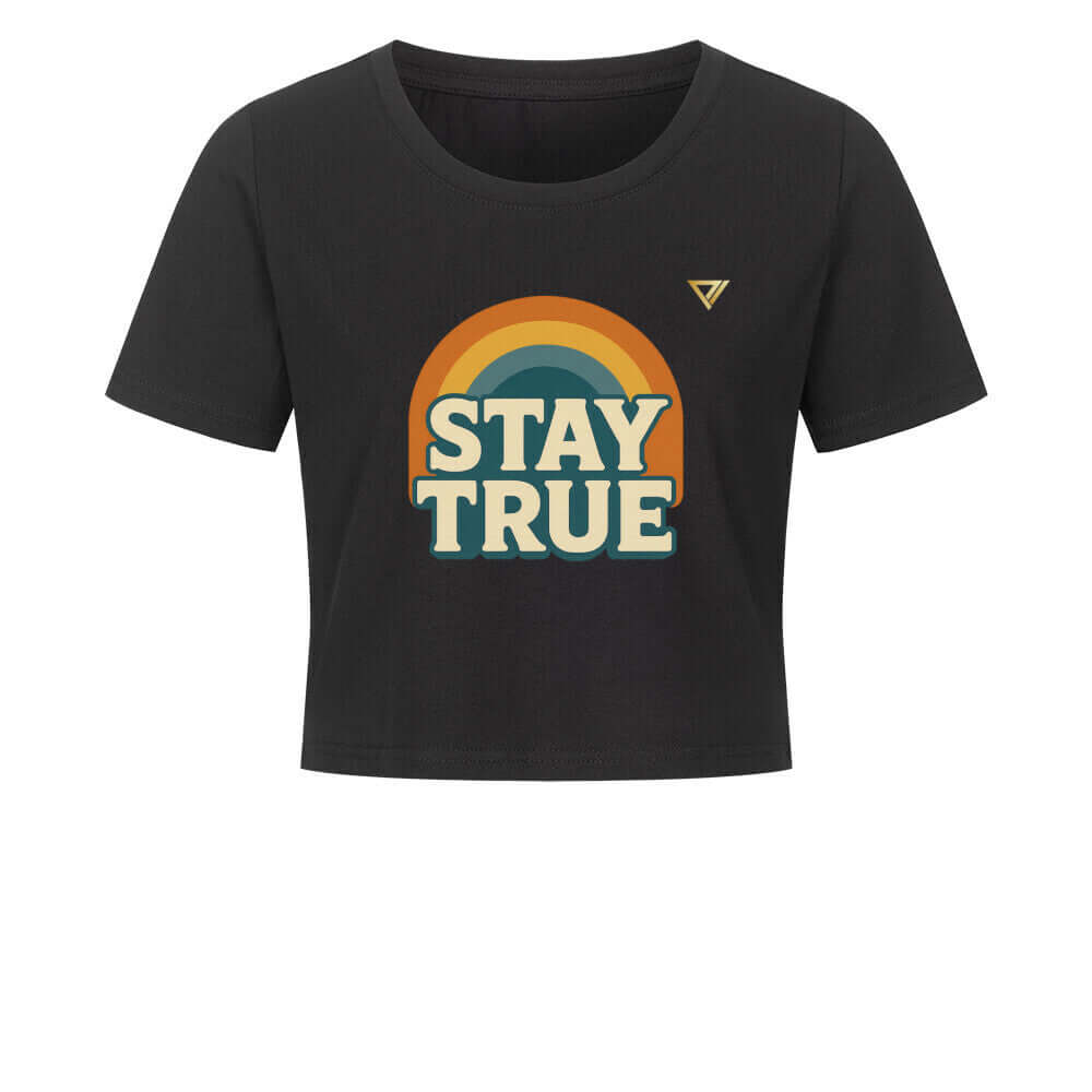 Stay True - Cropped Tee Ansicht - T-Shirt Streetwear BeachBodyz
