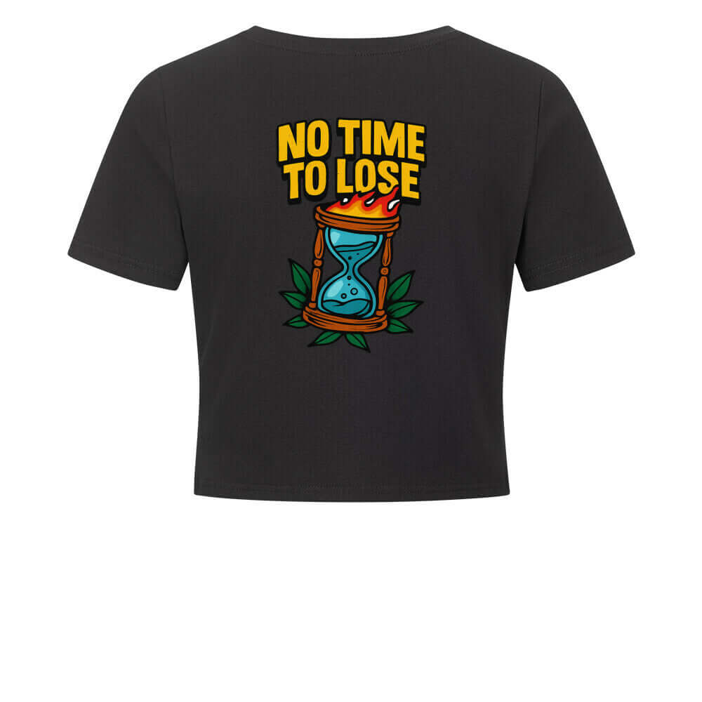 No Time To Lose - Cropped Tee Ansicht - T-Shirt Streetwear BeachBodyz