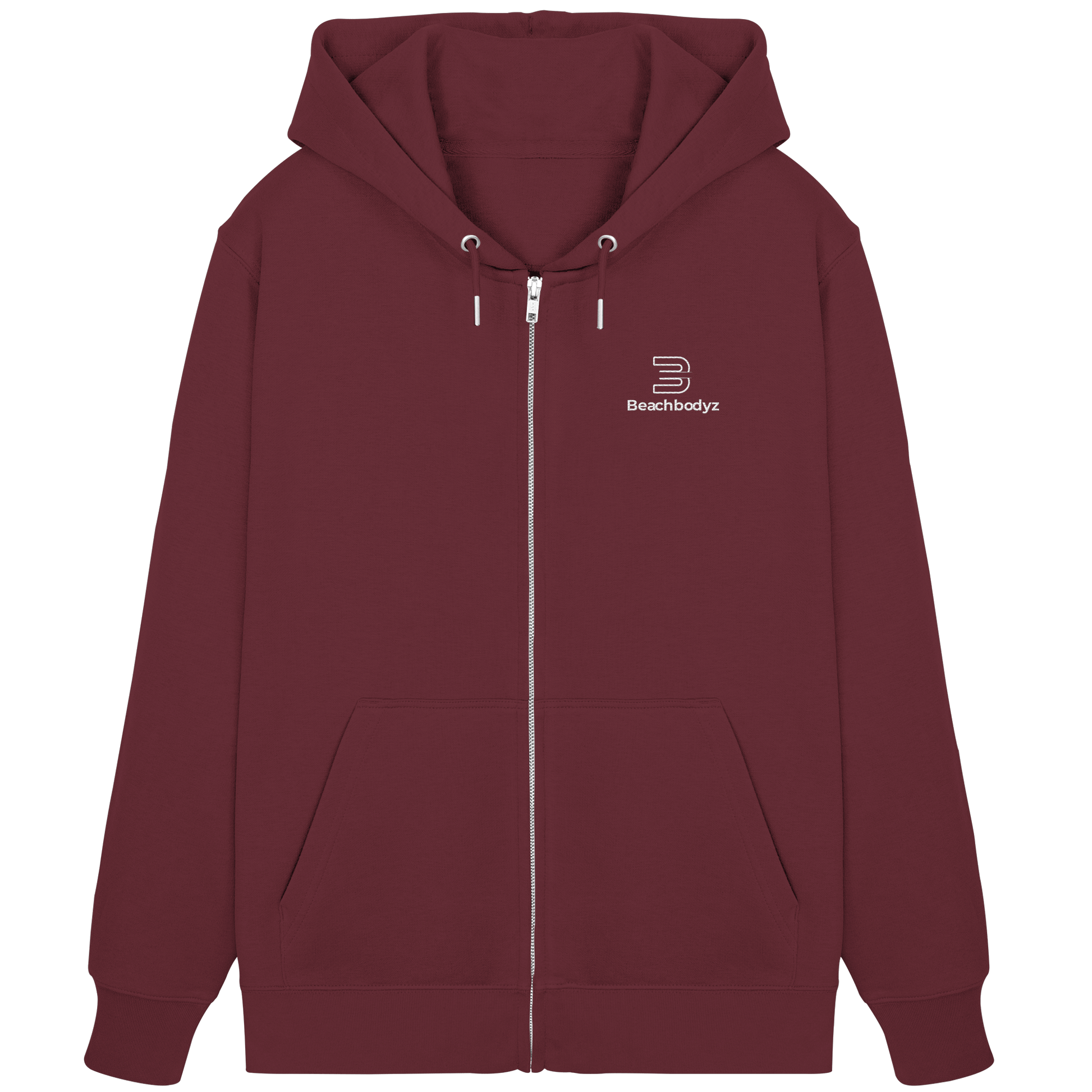 Exclusiv-Zipper (Stick) Ansicht - Zipper Hoodie Streetwear BeachBodyz