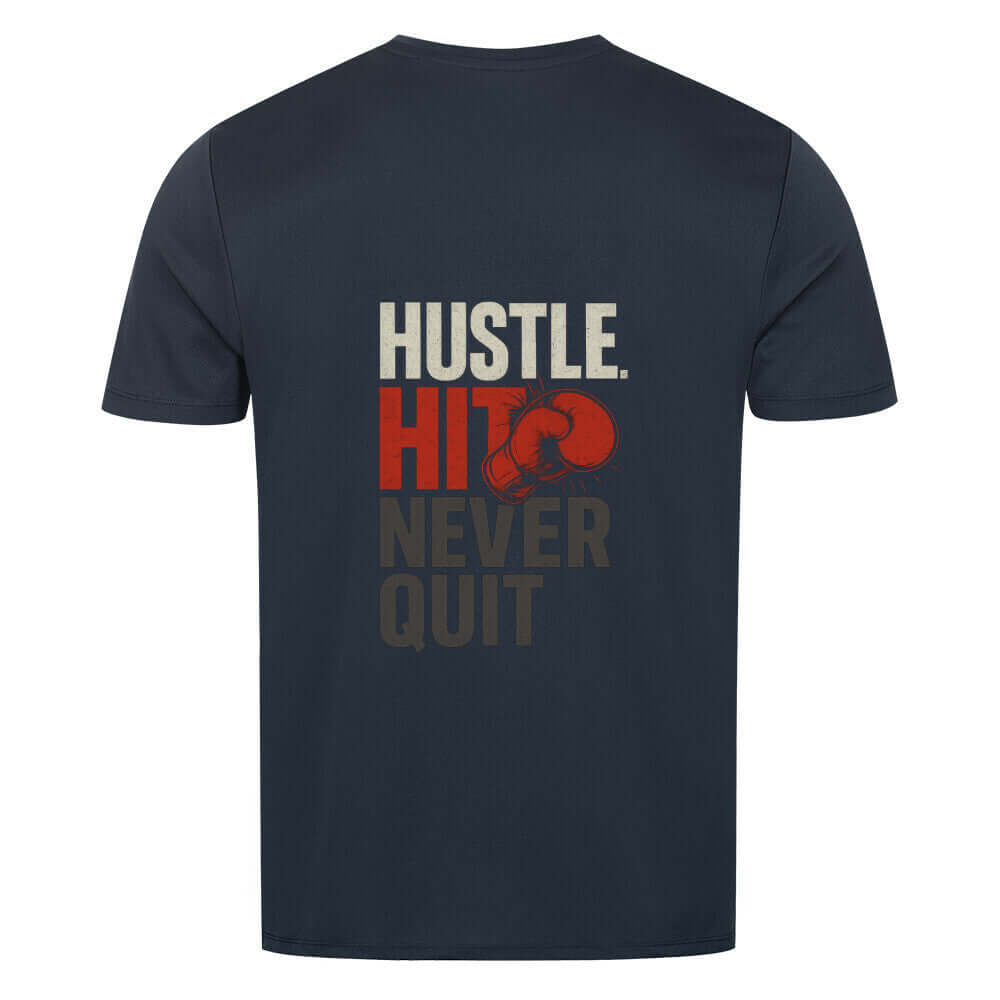 Hustle Hit - Sport T Shirt Ansicht - T-Shirt Streetwear BeachBodyz