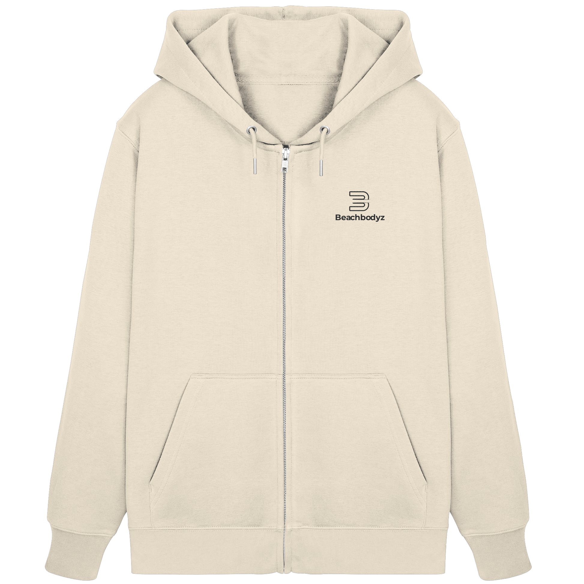 Premium-Zipper (Stick) Ansicht - Zipper Hoodie Streetwear BeachBodyz