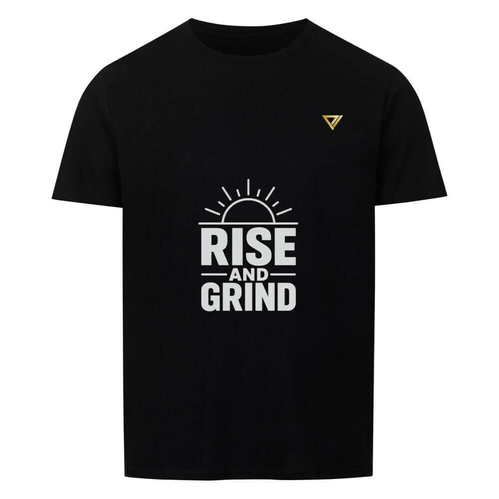 Rise & Grind - Basic Shirt Detail - T-Shirt BeachBodyz Deutschland
