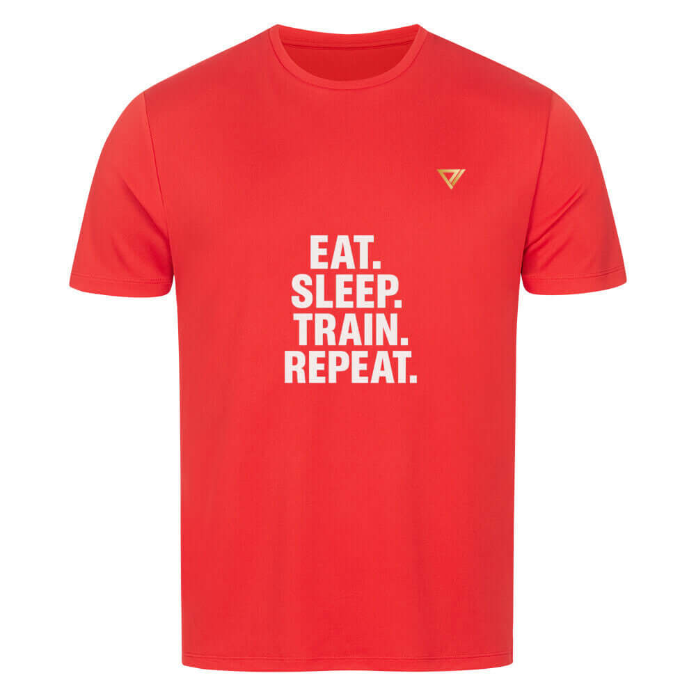 Train Repeat - Sport T Shirt Ansicht - T-Shirt Streetwear BeachBodyz