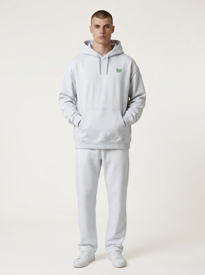 BeachBodyz® light blue oversized hoodie made from 400gsm bio-cotton with embroidered logo on chest.