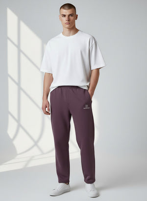 BeachBodyz® plum purple premium cotton blend jogginghose with elastic waistband and side pockets.
