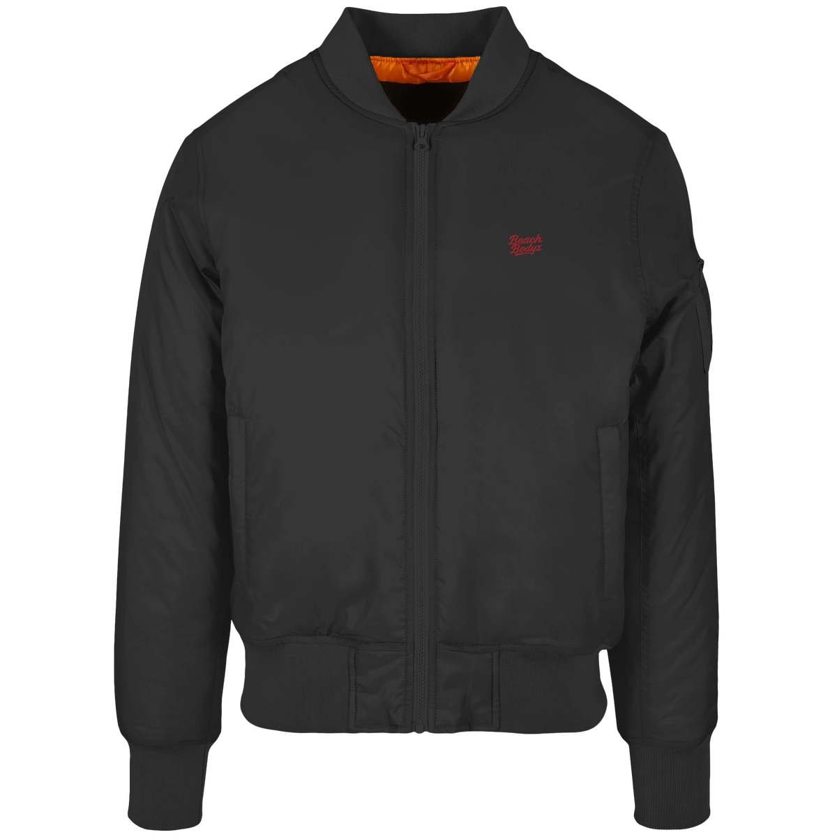 Power - Bomber Jacket - Stylisch & Warm | BeachBodyz® - Black Front