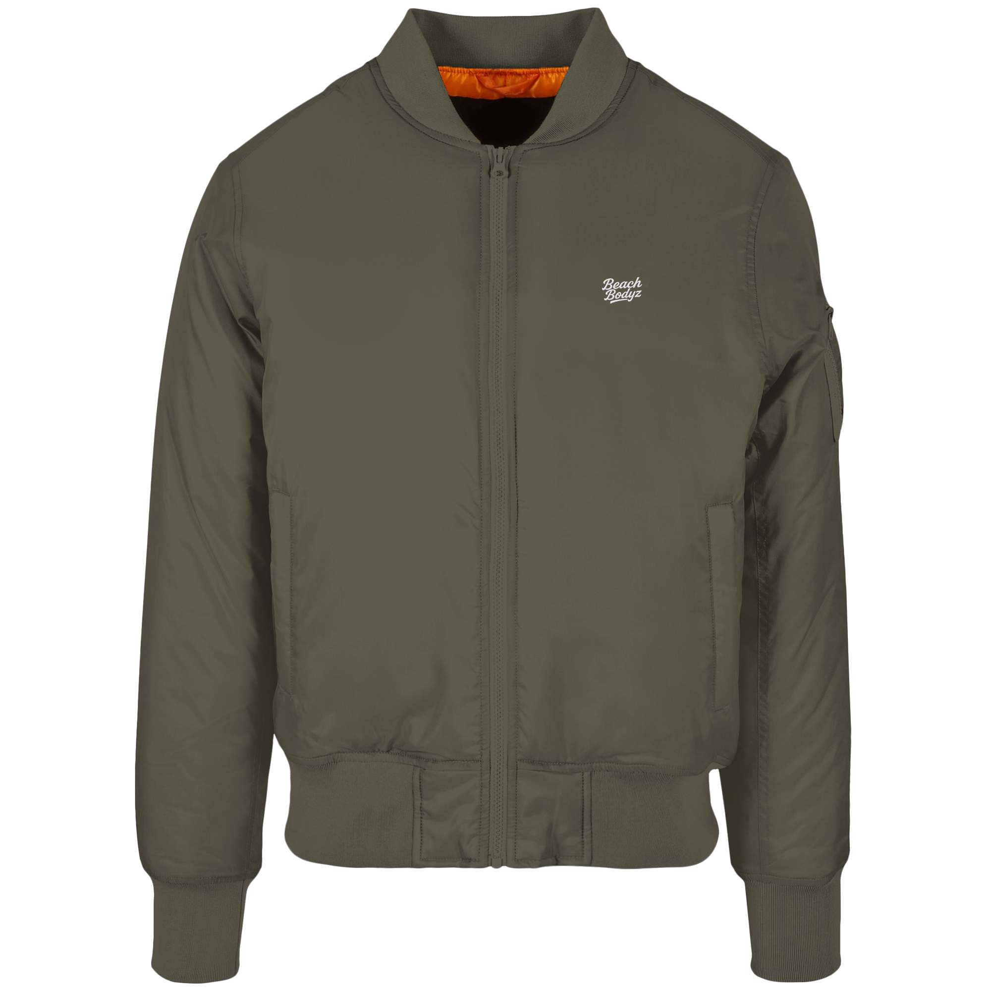 Signature - Bomber Jacke - Stylisch & Warm | BeachBodyz® - Dark Olive Front