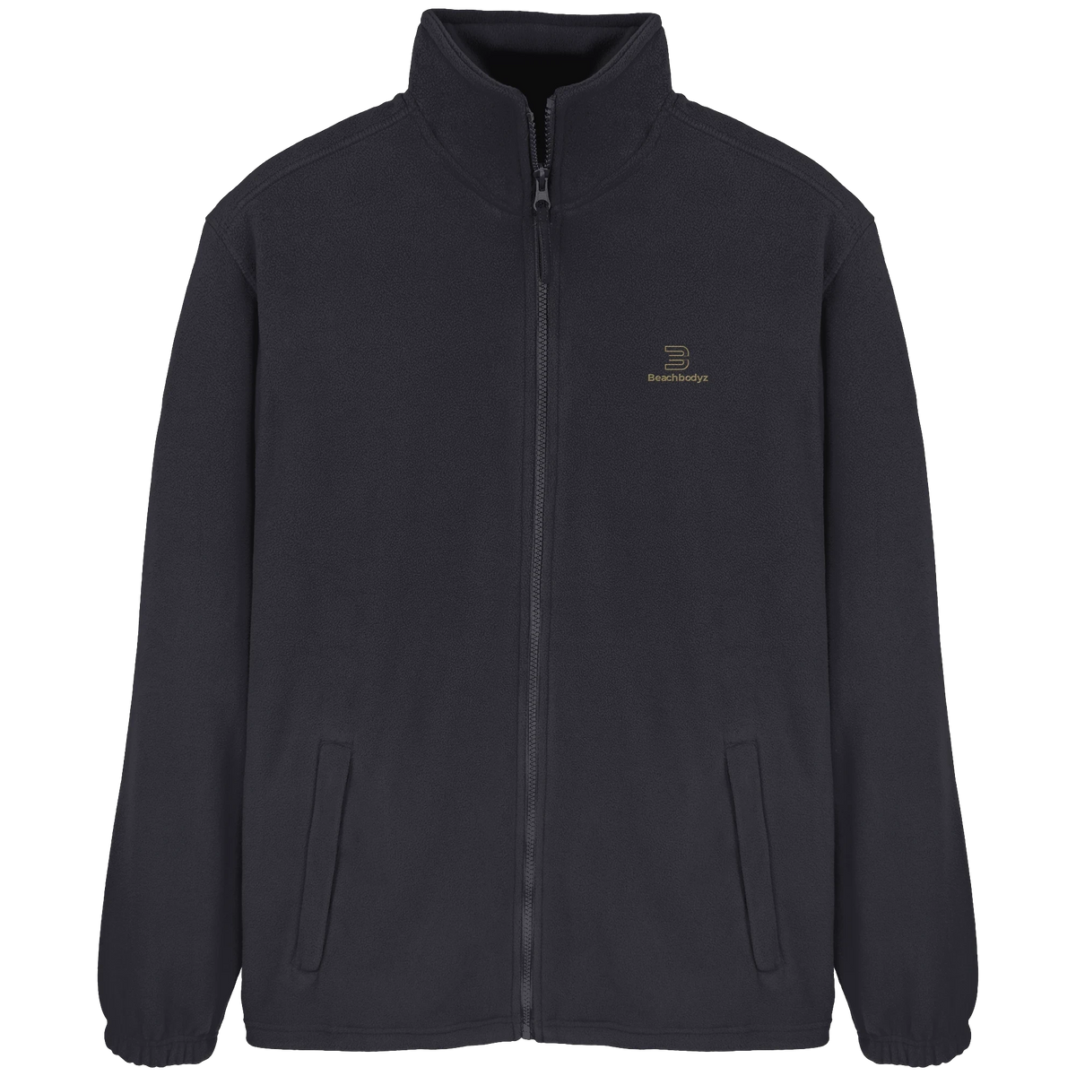 Silence - FleeceJacke - Stylisch & Warm | BeachBodyz® - Black Front