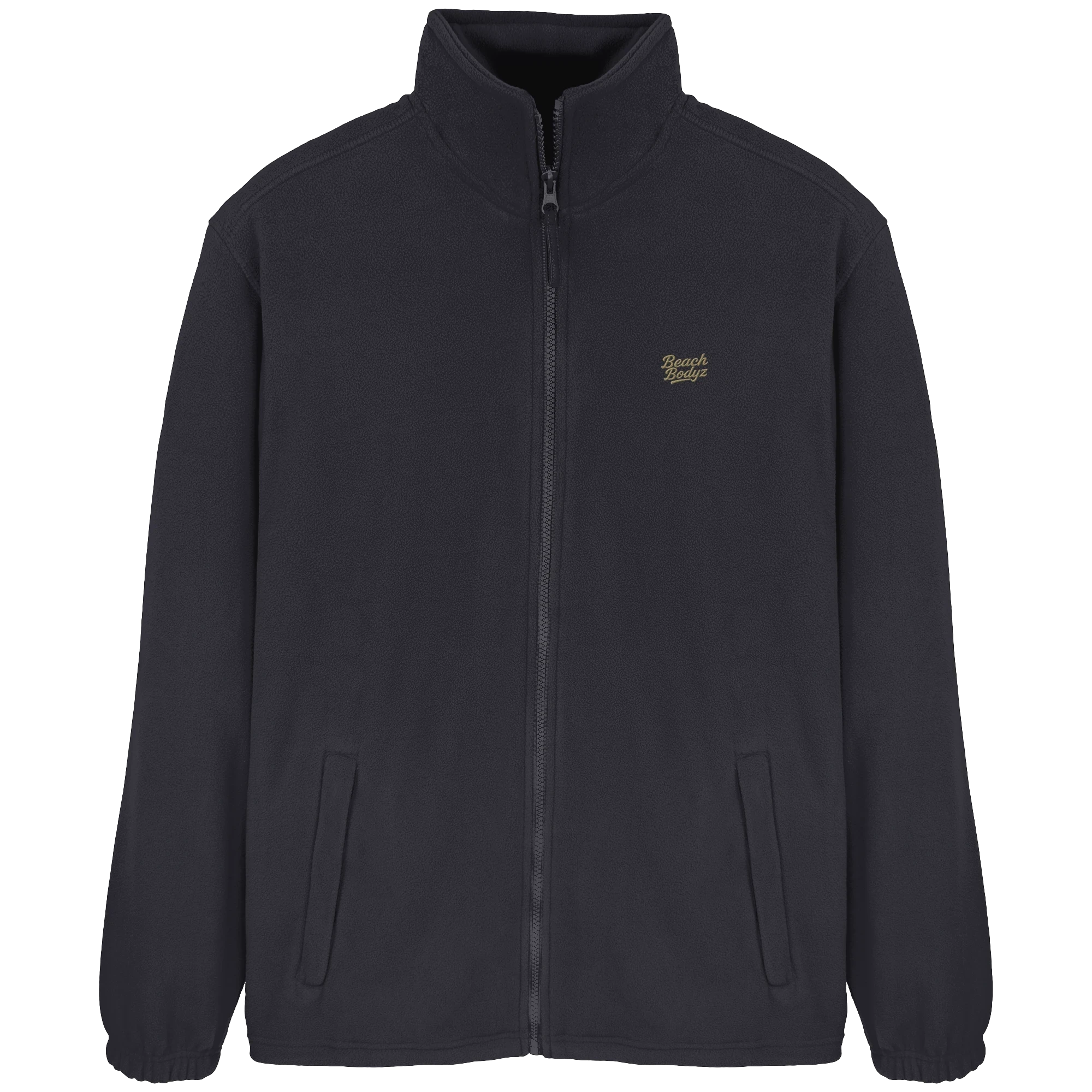 Authentic - FleeceJacke - Stylisch & Warm | BeachBodyz® - Black Front