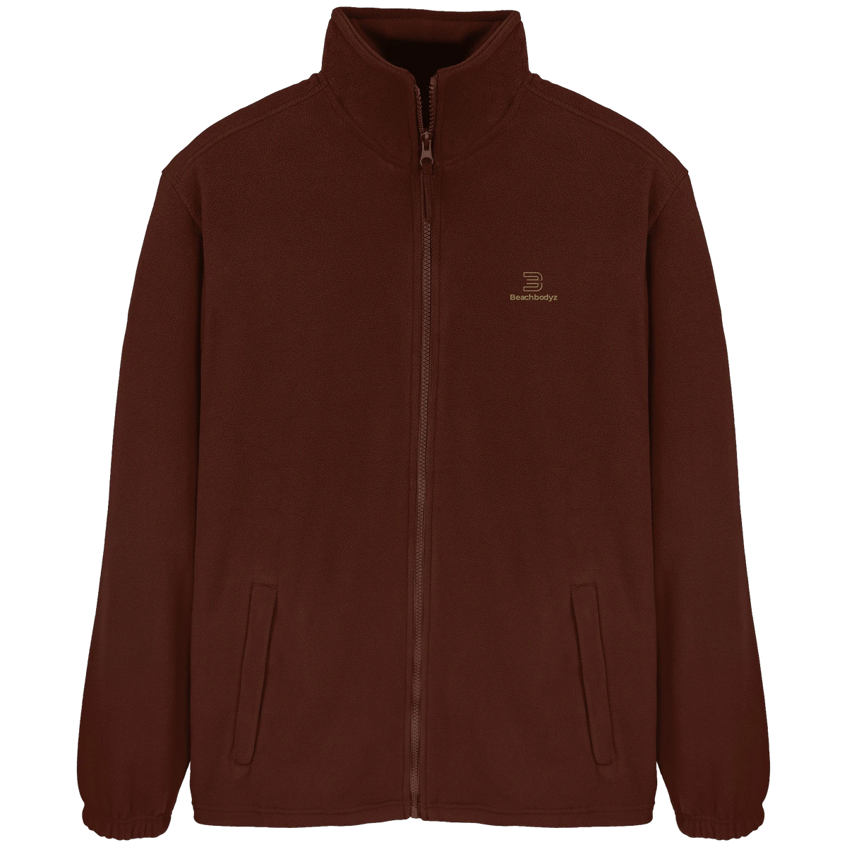 Silence - FleeceJacke - Stylisch & Warm | BeachBodyz® - Dark Chocolate Front