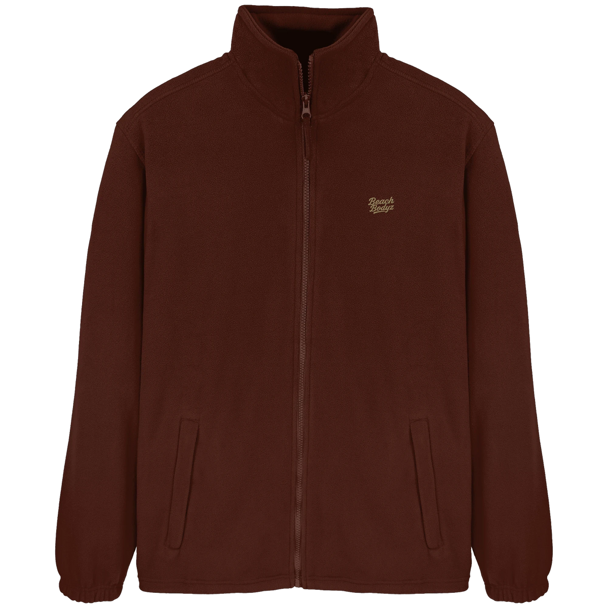 Authentic - FleeceJacke - Stylisch & Warm | BeachBodyz® - Dark Chocolate Front