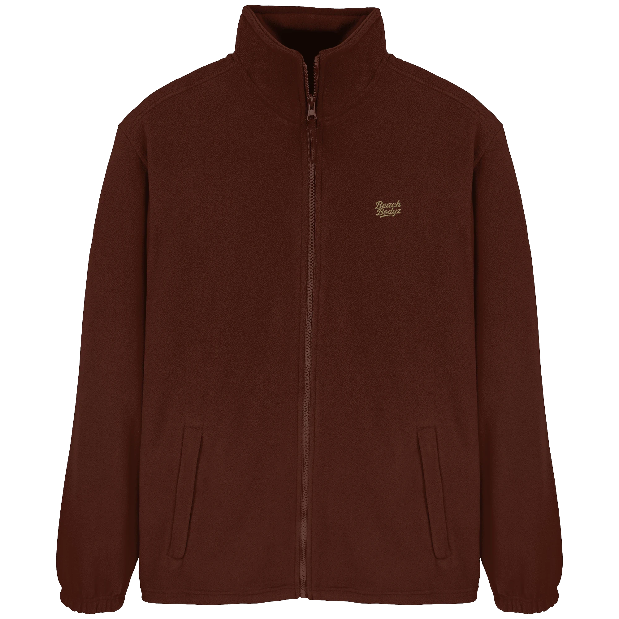 Authentic - FleeceJacke - Stylisch & Warm | BeachBodyz® - Dark Chocolate Front
