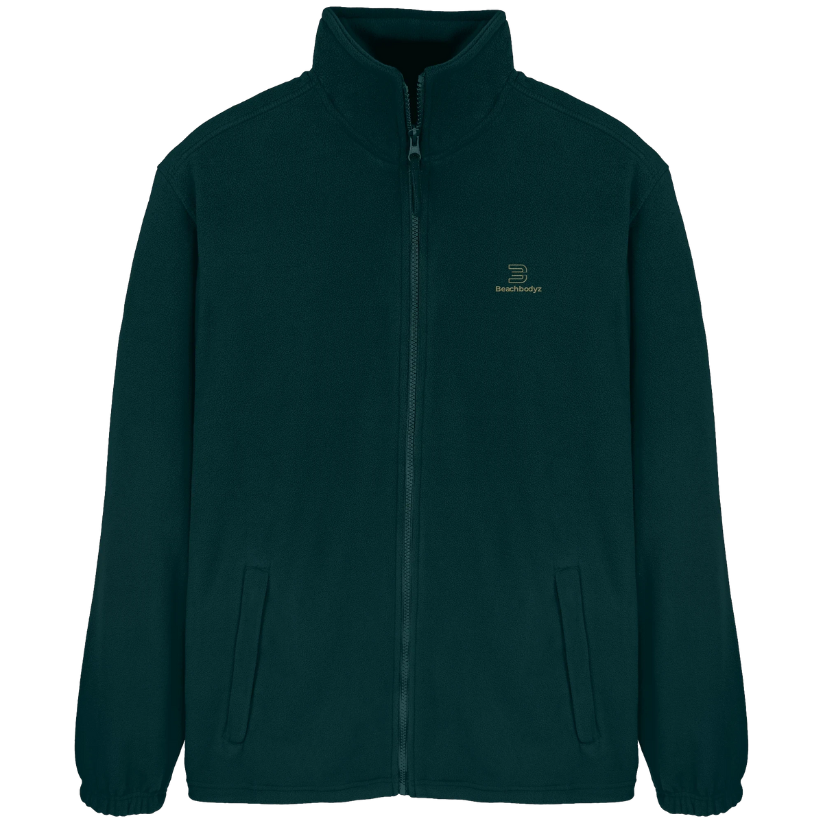 Silence - FleeceJacke - Stylisch & Warm | BeachBodyz® - Fir Green Front
