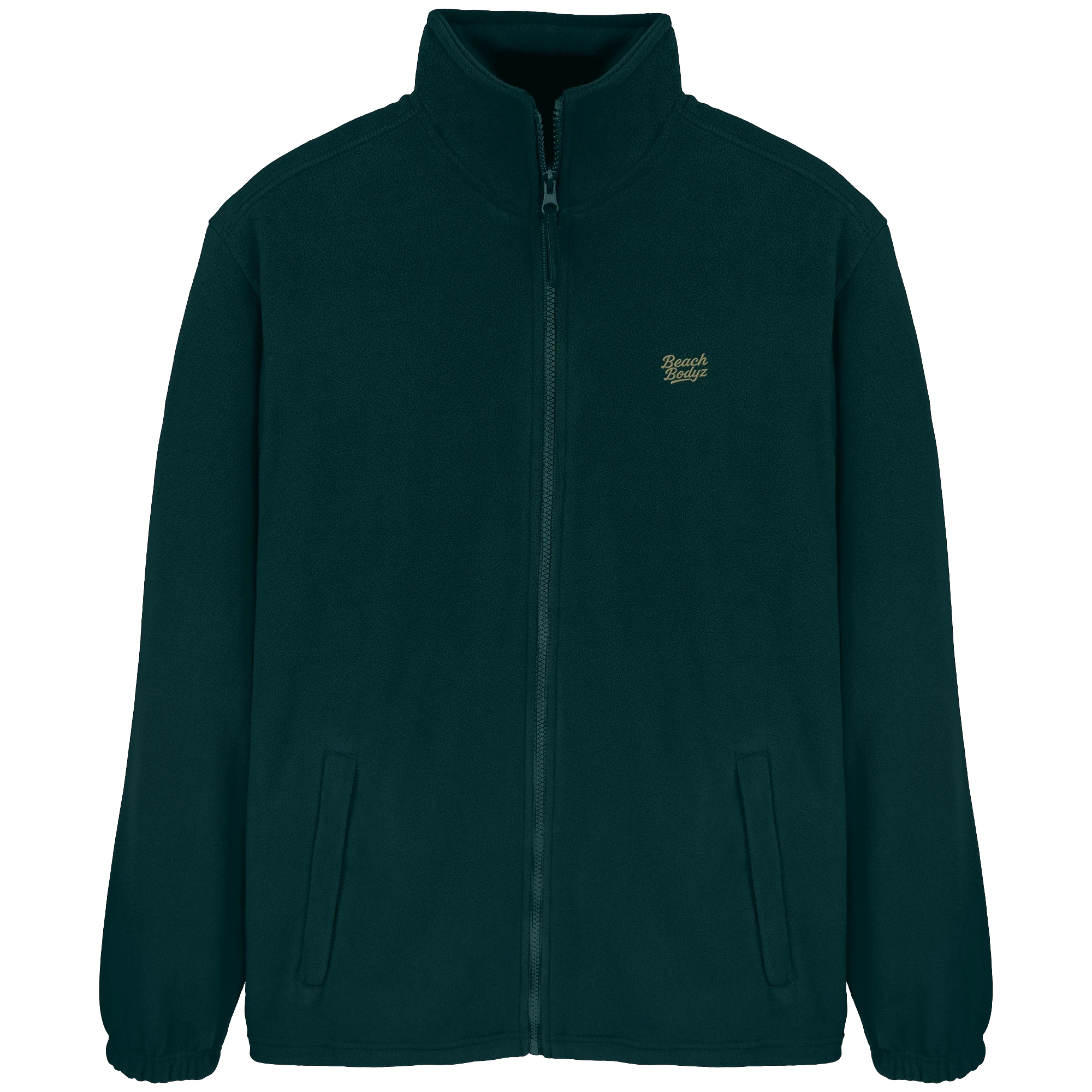 Authentic - FleeceJacke - Stylisch & Warm | BeachBodyz® - Fir Green Front