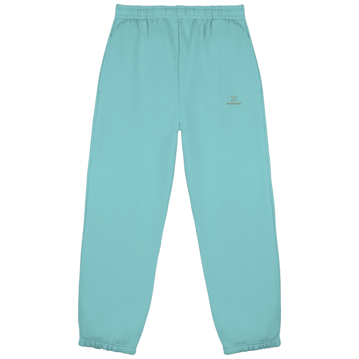 Silence - Fluffy Jogginghose | BeachBodyz® - Beryl Blue Front