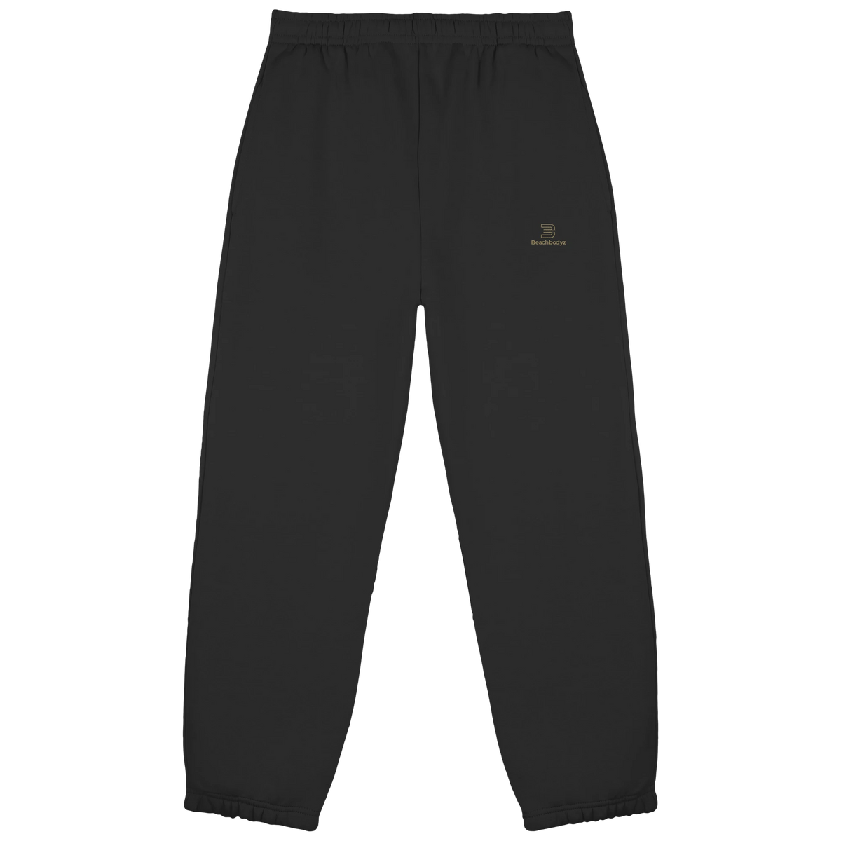 Silence - Fluffy Jogginghose | BeachBodyz® - Black Front