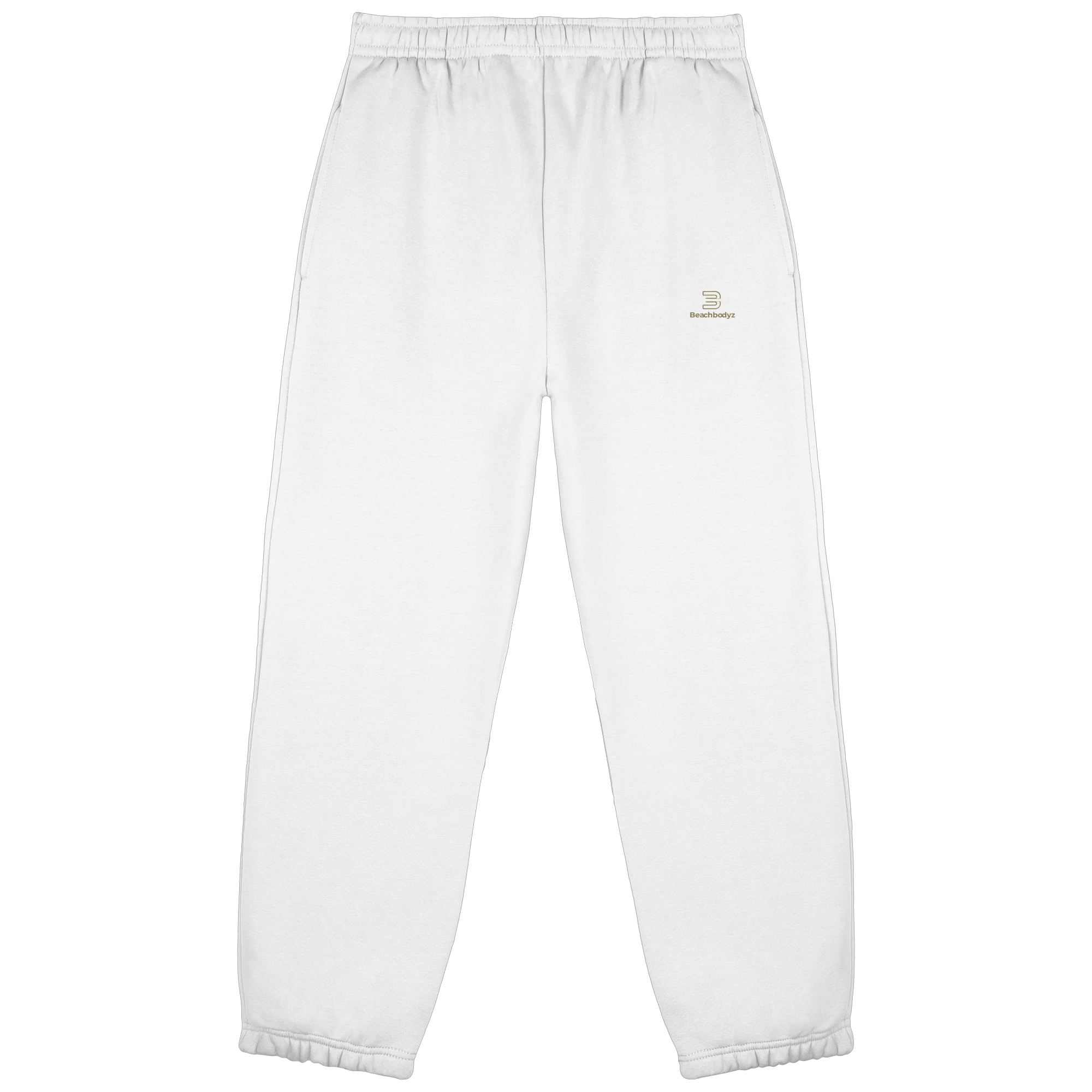 Silence - Fluffy Jogginghose | BeachBodyz® - White Front