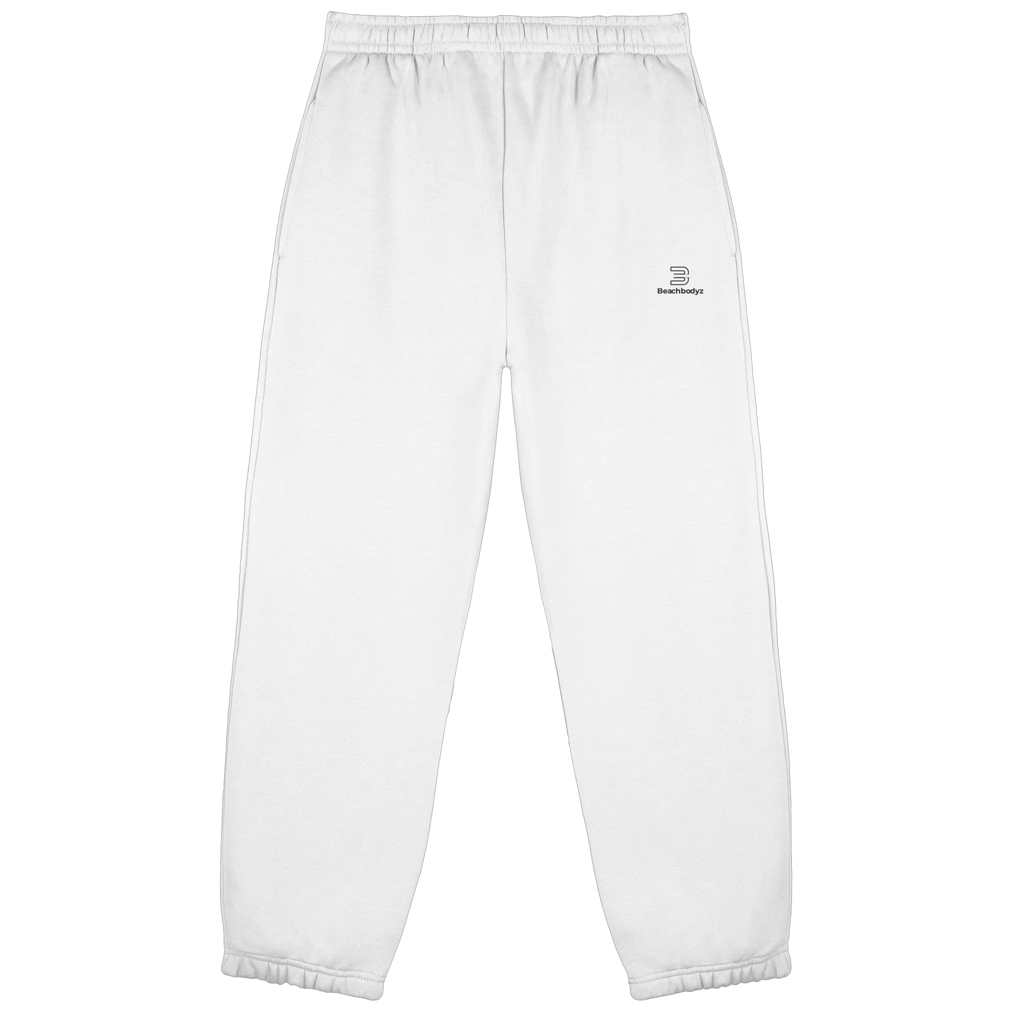 Standard - Fluffy jogginghose - Sportlich & Bequem | BeachBodyz® - White Front