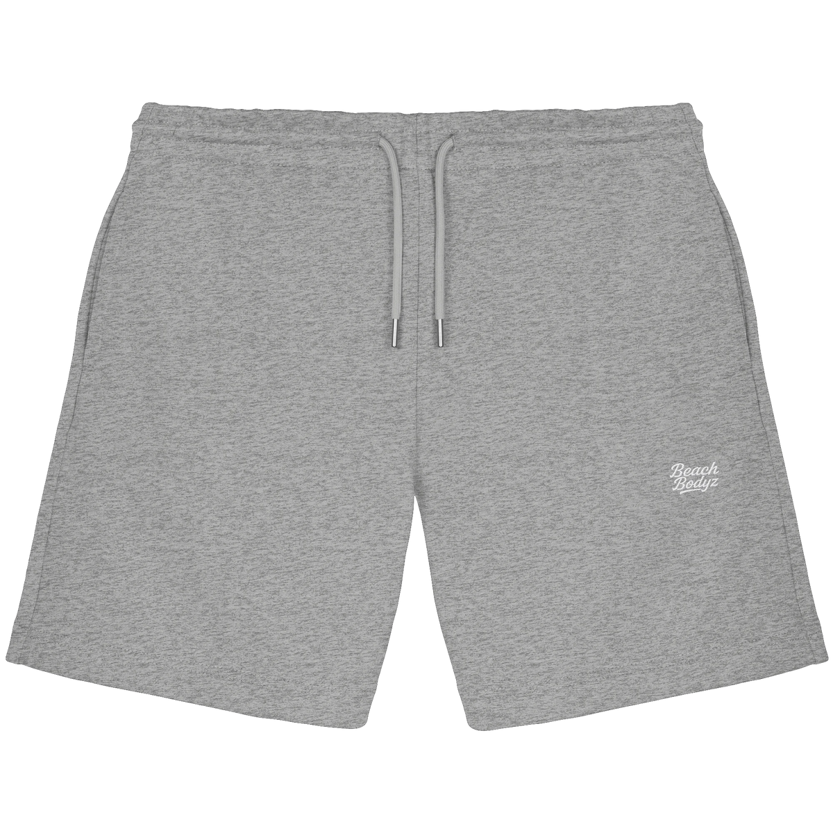 Signature-Jogger Shorts (stick) - Sportlich & Bequem | BeachBodyz® - Heather Grey Front