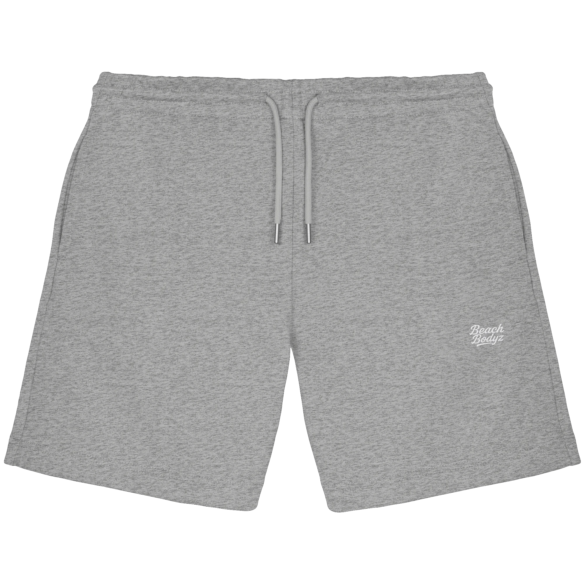 Signature-Jogger Shorts (stick) - Sportlich & Bequem | BeachBodyz® - Heather Grey Front