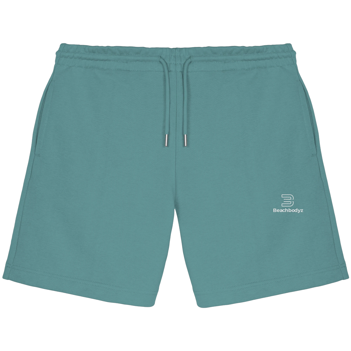 Identity - Jogger Shorts (stick) - Sportlich & Bequem | BeachBodyz® - Teal Monstera Front