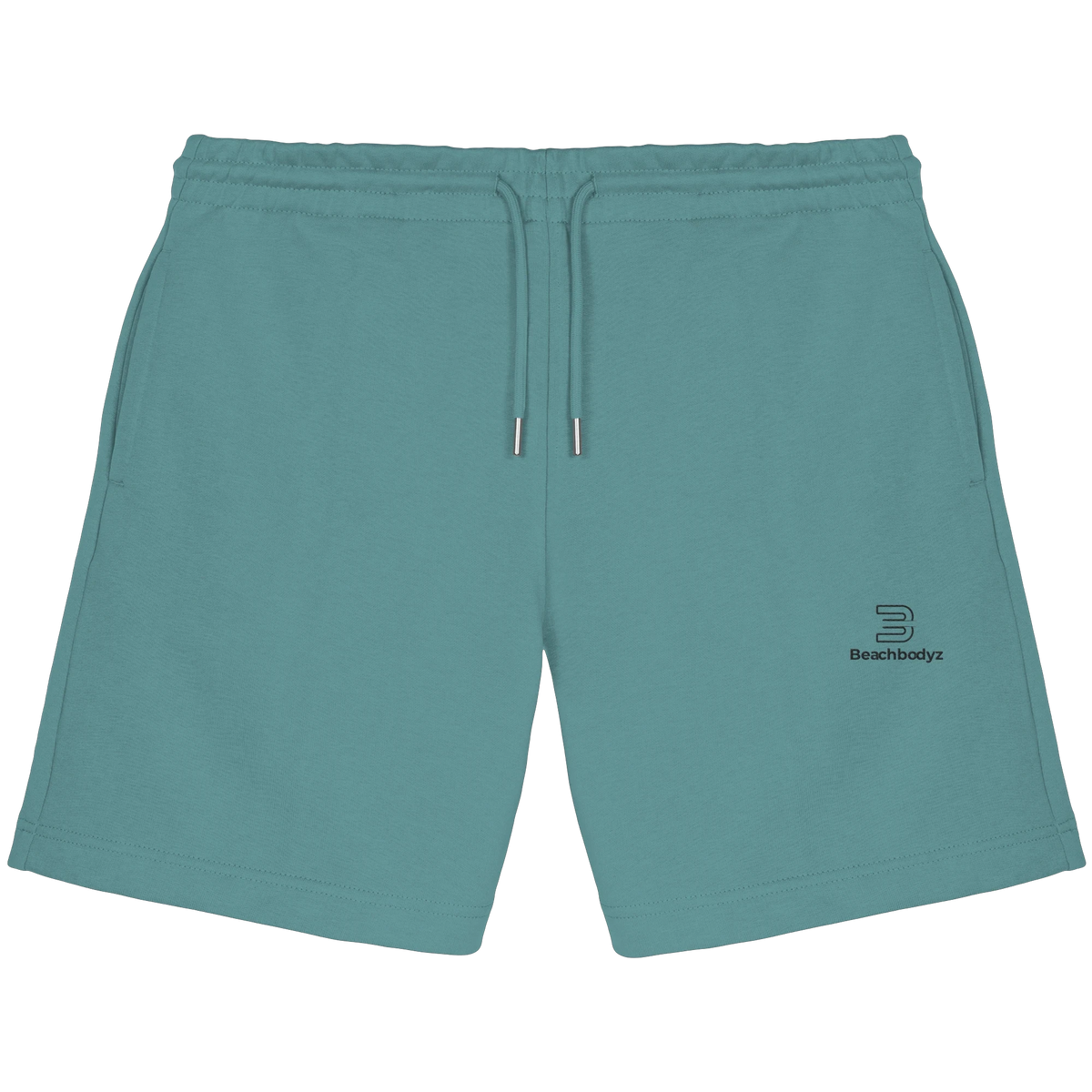 Standard - Jogger Shorts (Stick) - Sportlich & Bequem | BeachBodyz® - Teal Monstera Front