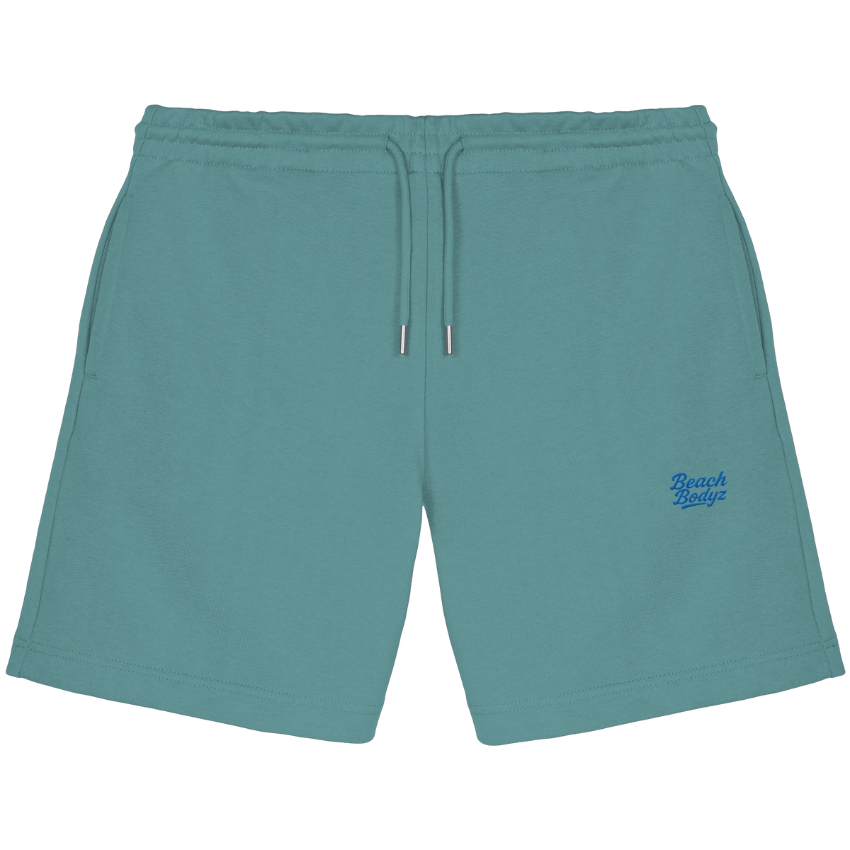Motion - Jogger Shorts (Stick) - Sportlich & Bequem | BeachBodyz® - Teal Monstera Front