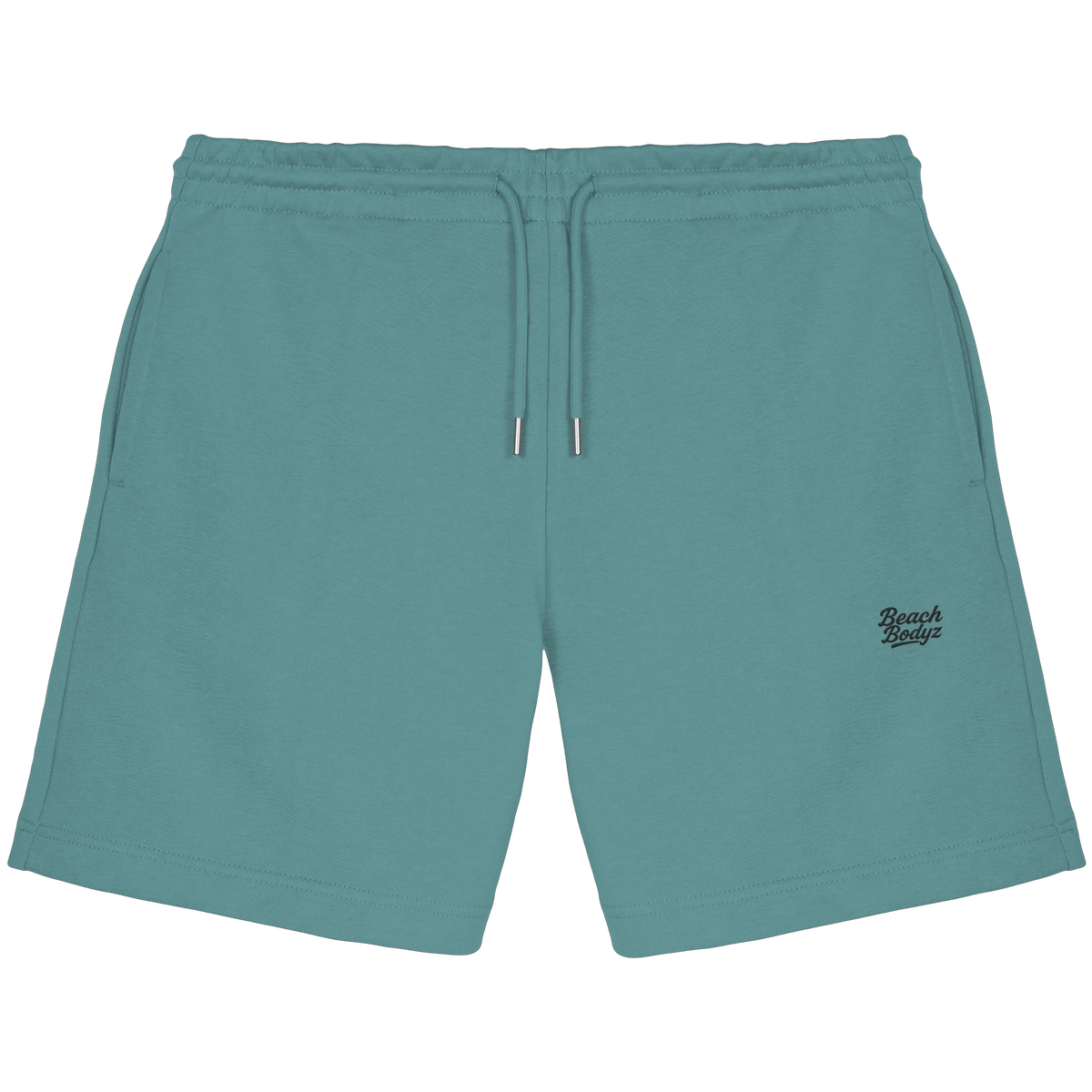 Form - Jogger Shorts (Stick) - Sportlich & Bequem | BeachBodyz® - Teal Monstera Front