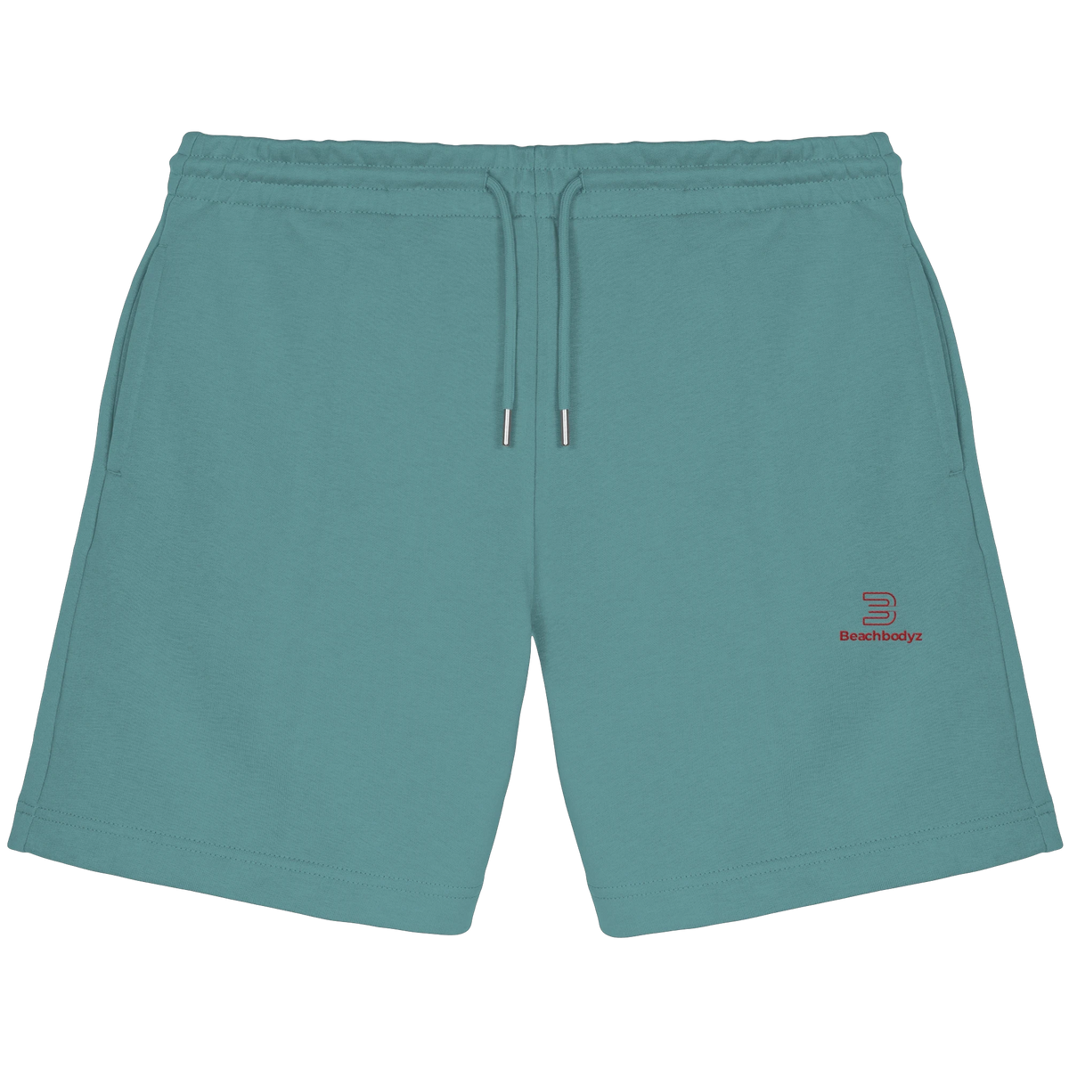 Essential - Jogger Shorts (Stick) - Sportlich & Bequem | BeachBodyz® - Teal Monstera Front