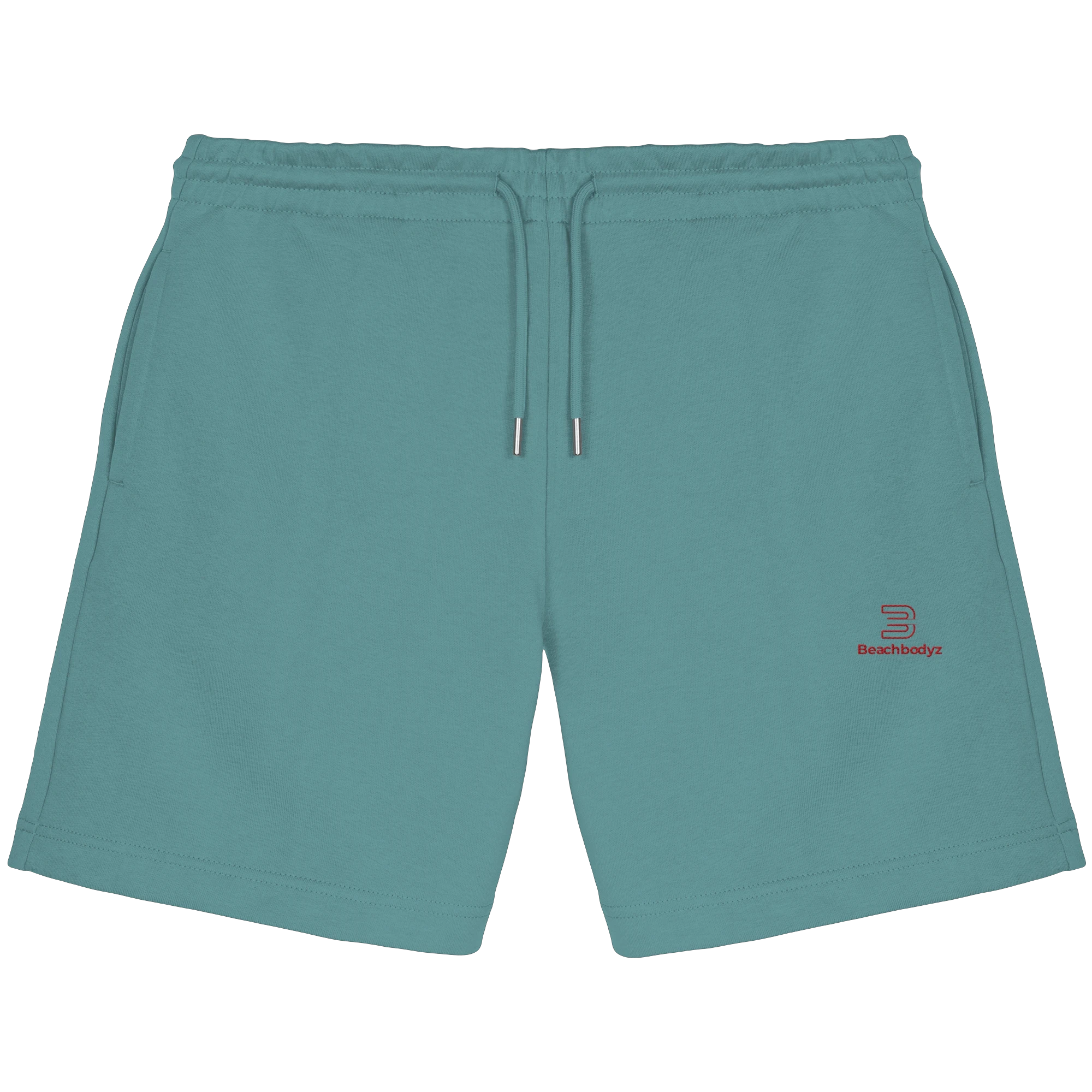 Essential - Jogger Shorts (Stick) - Sportlich & Bequem | BeachBodyz® - Teal Monstera Front
