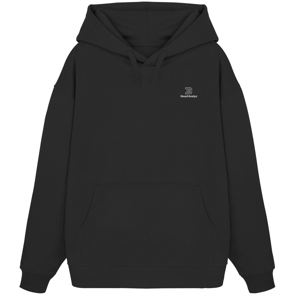 Identity-Oversize Hoodie (Stick) - Gemütlich & Stylisch | BeachBodyz® - Black Front
