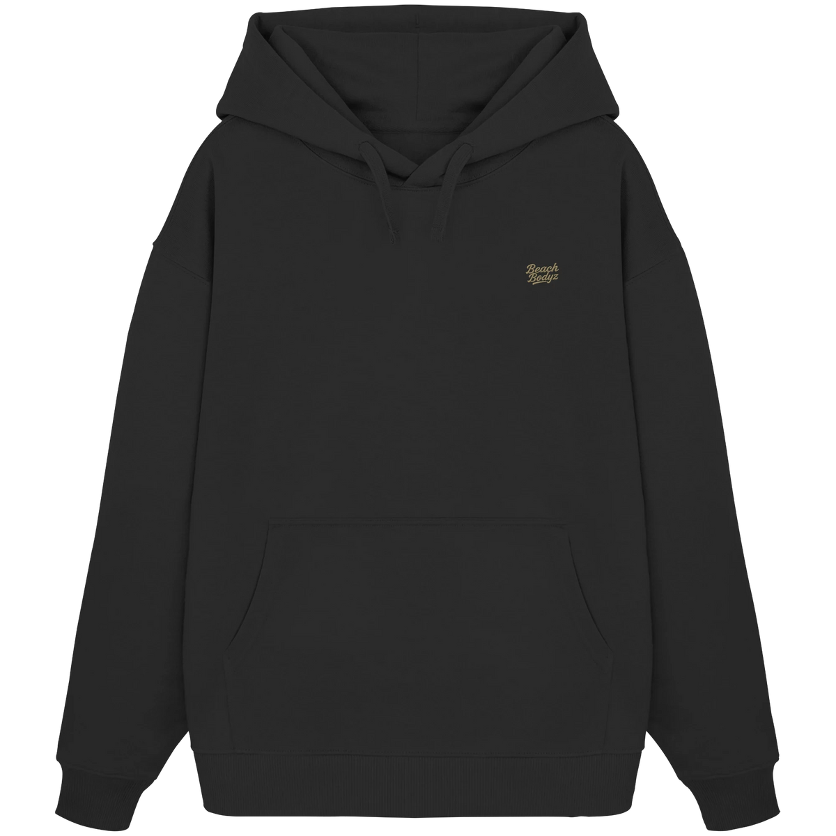 Authentic - Oversize Hoodie (Stick) | BeachBodyz® - Black Front