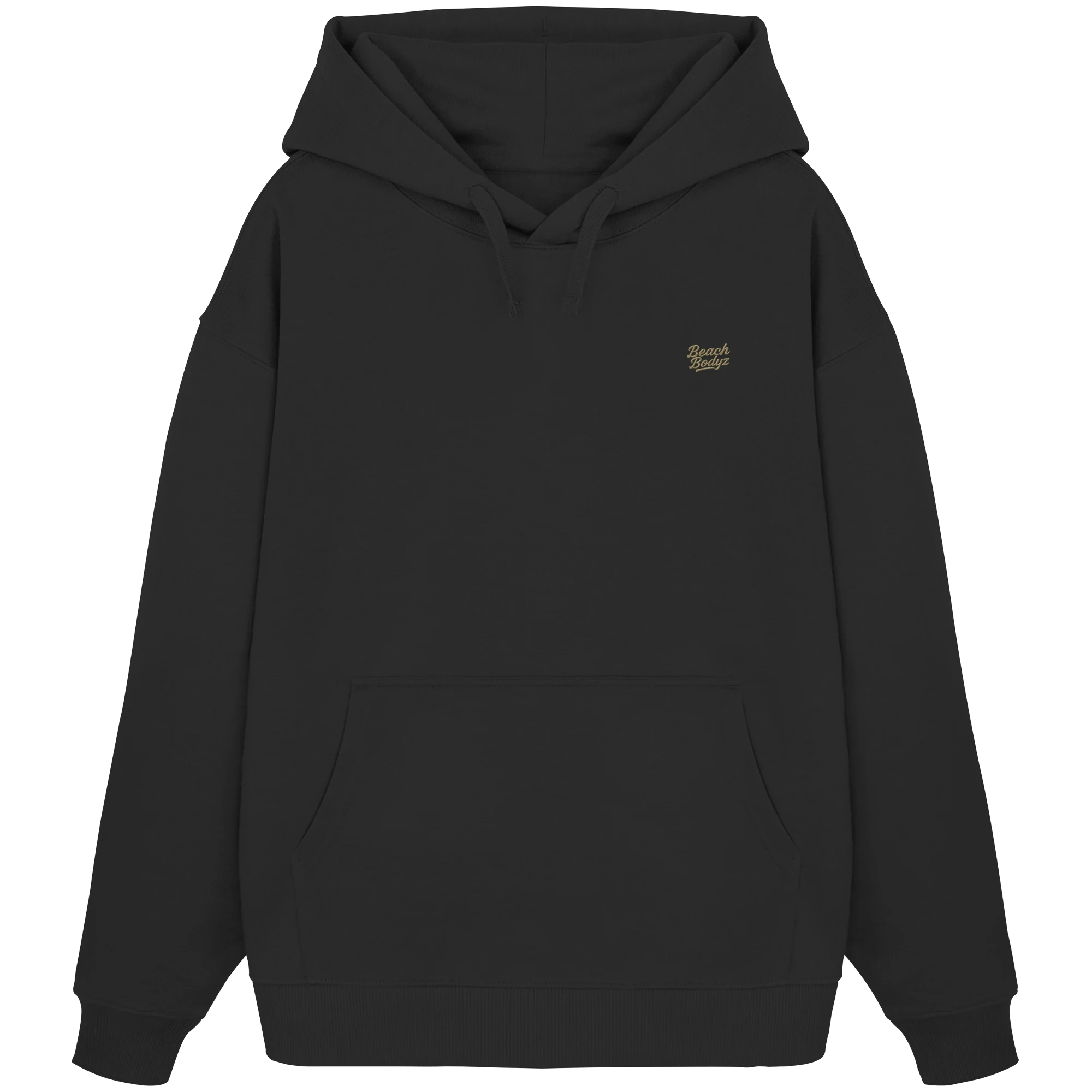 Authentic - Oversize Hoodie (Stick) | BeachBodyz® - Black Front