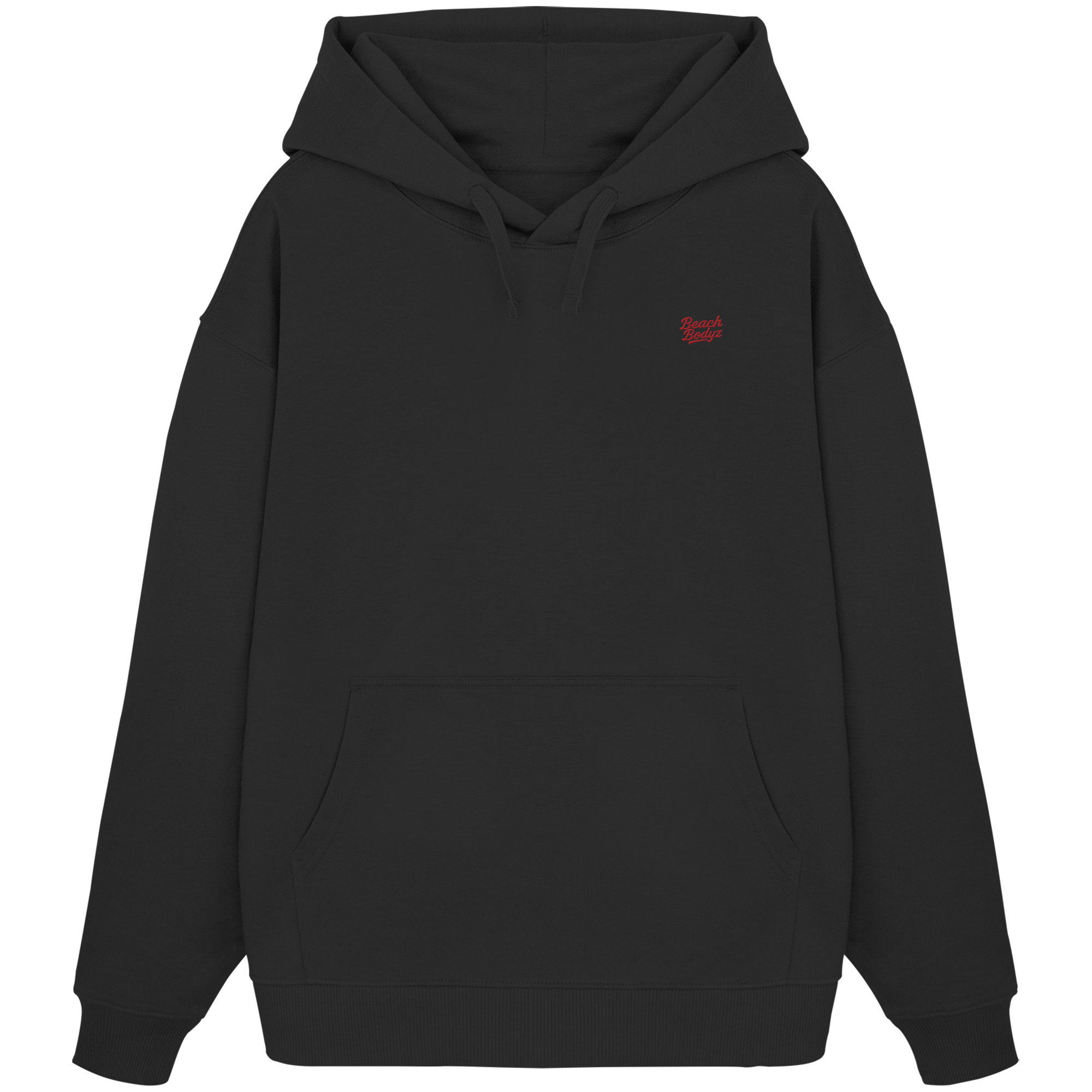 Power - Oversize Hoodie (Stick) - Gemütlich & Stylisch | BeachBodyz® - Black Front