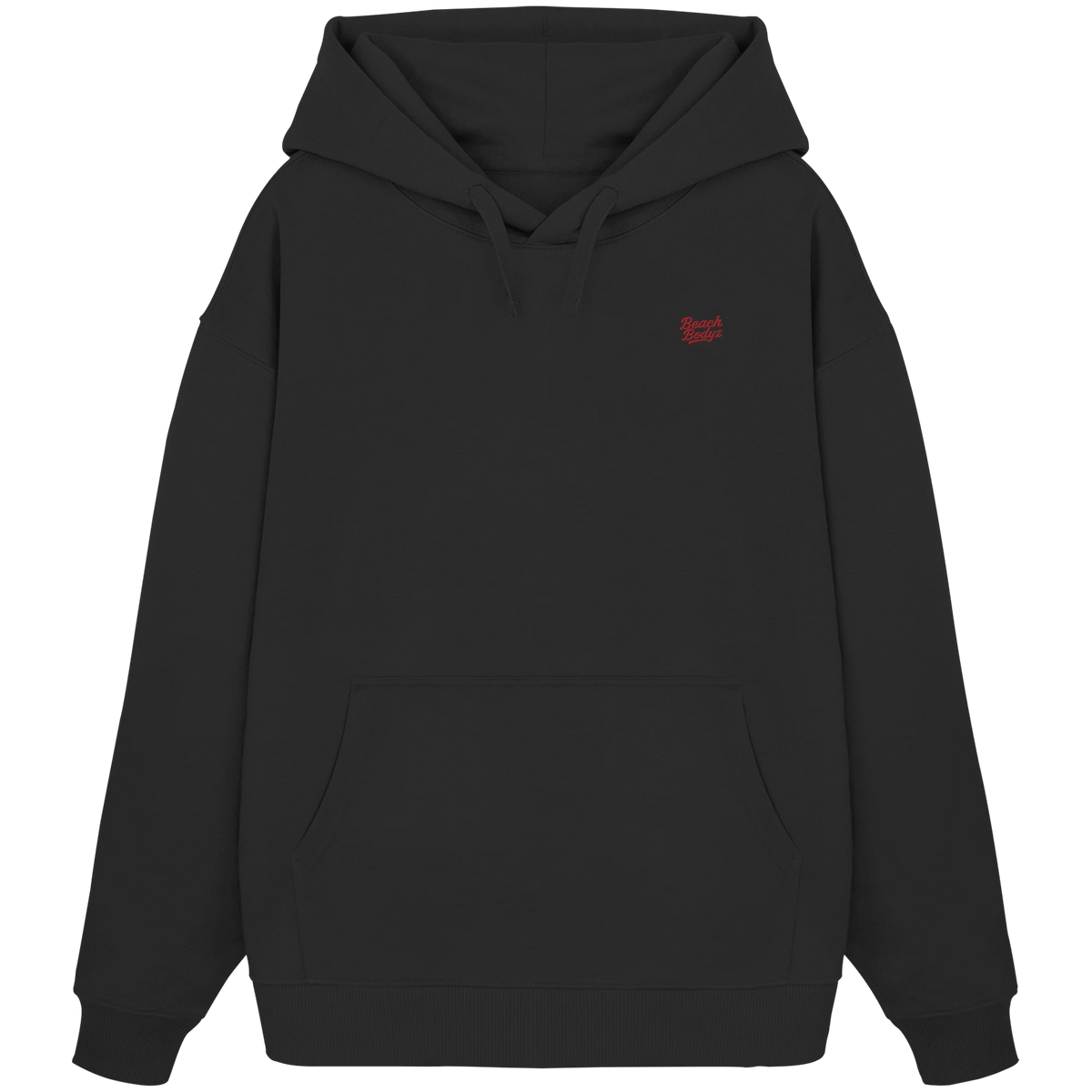 Power - Oversize Hoodie (Stick) - Gemütlich & Stylisch | BeachBodyz® - Black Front
