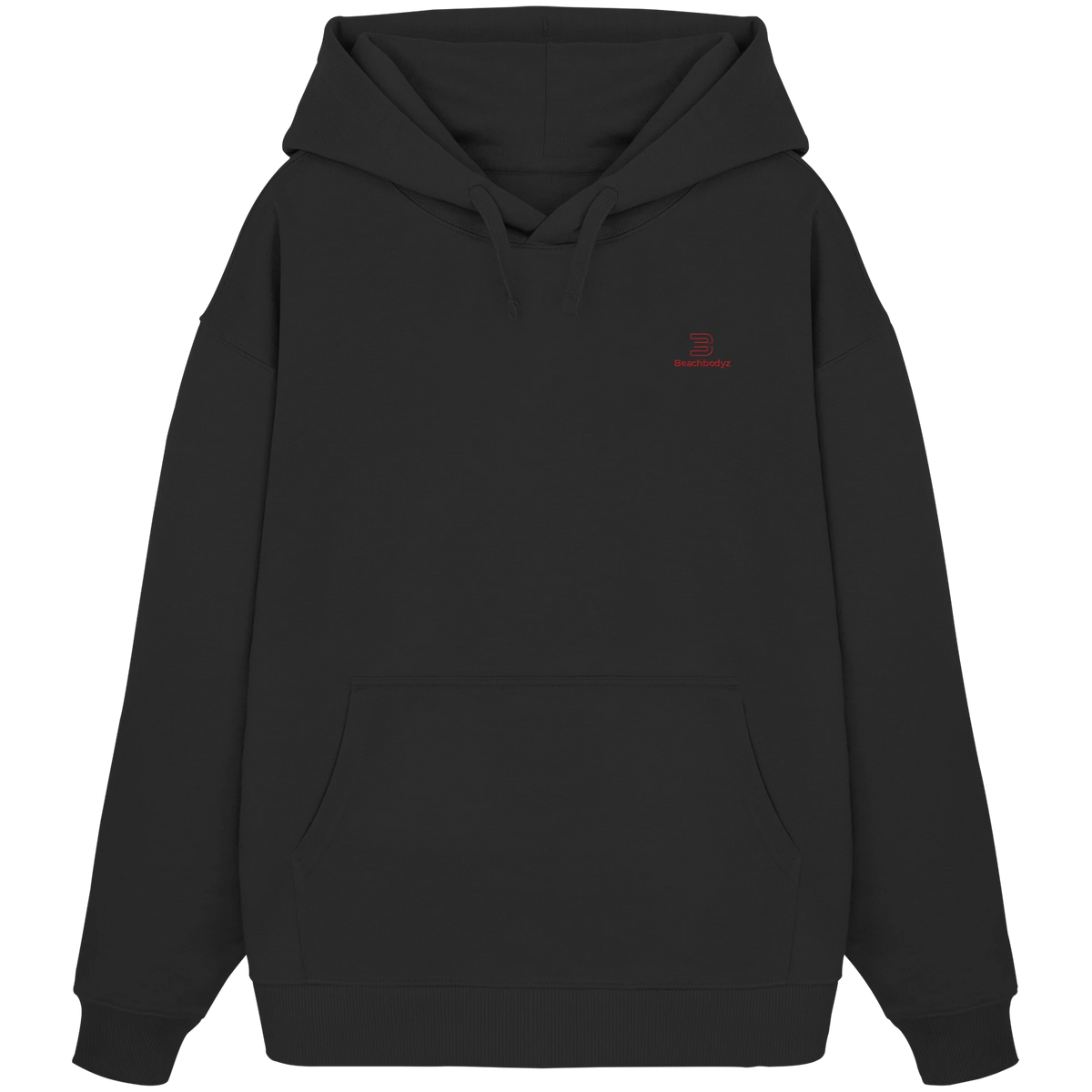 Essential - Oversize Hoodie (Stick) | BeachBodyz® - Black Front