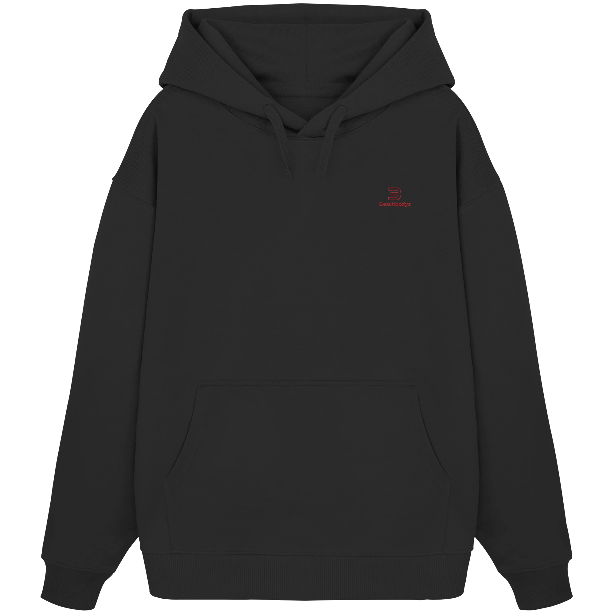 Essential - Oversize Hoodie (Stick) | BeachBodyz® - Black Front