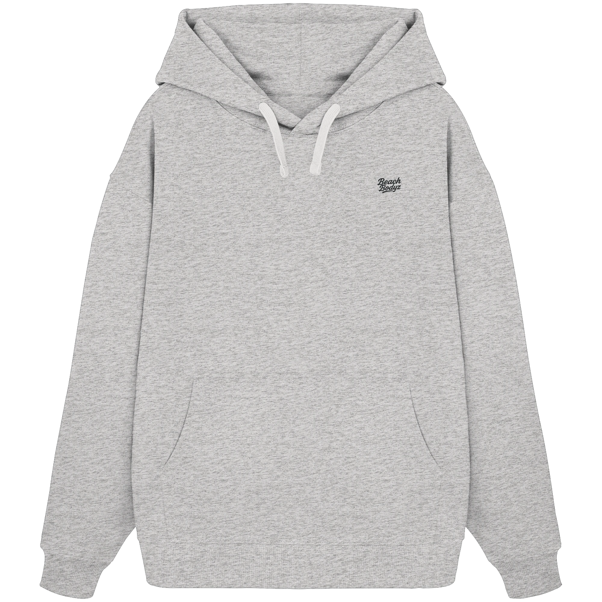 Form - Oversize Hoodie (Stick) - Gemütlich & Stylisch | BeachBodyz® - Cool Heather Grey Front
