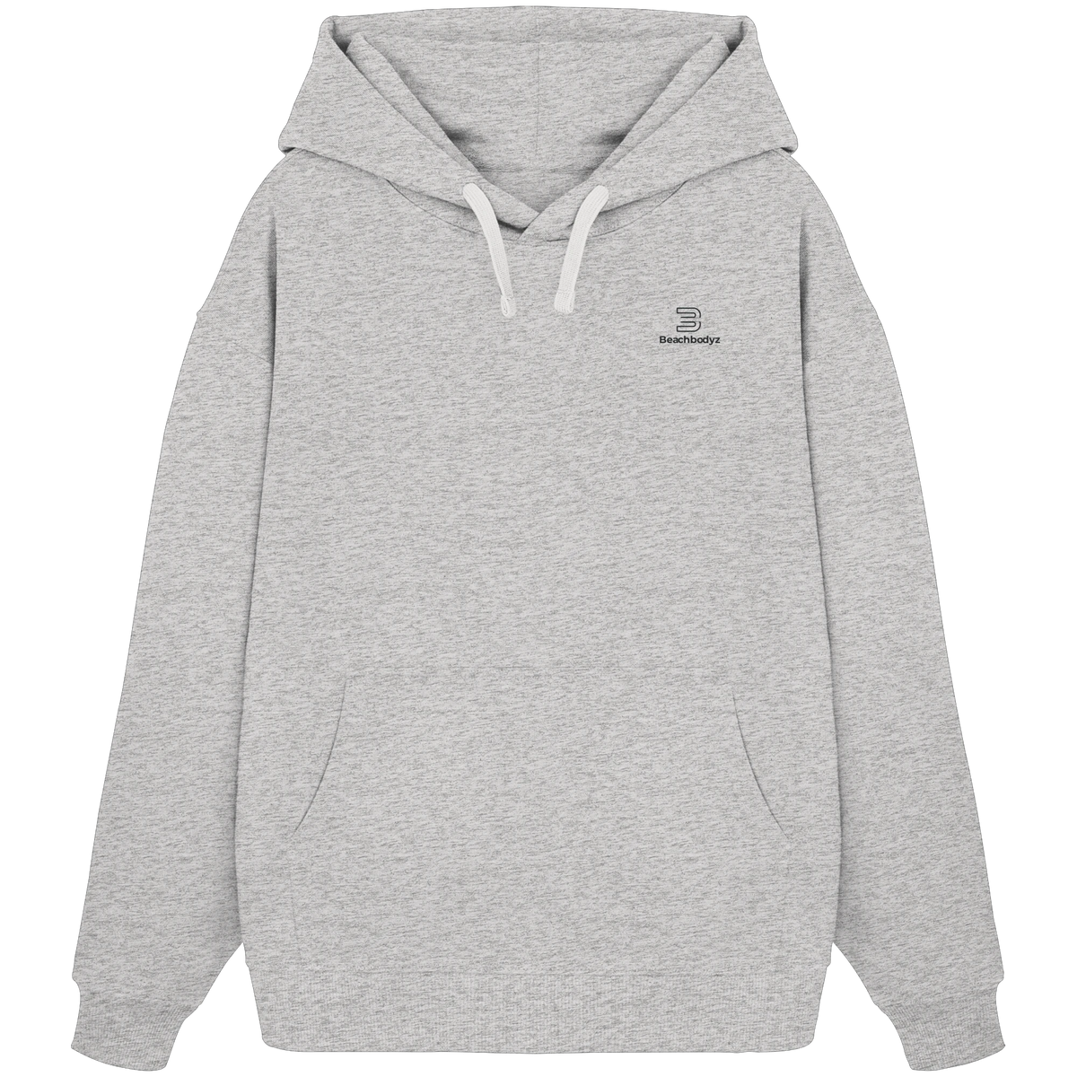 Standard - Oversize Hoodie (Stick) - Gemütlich & Stylisch | BeachBodyz® - Cool Heather Grey Front
