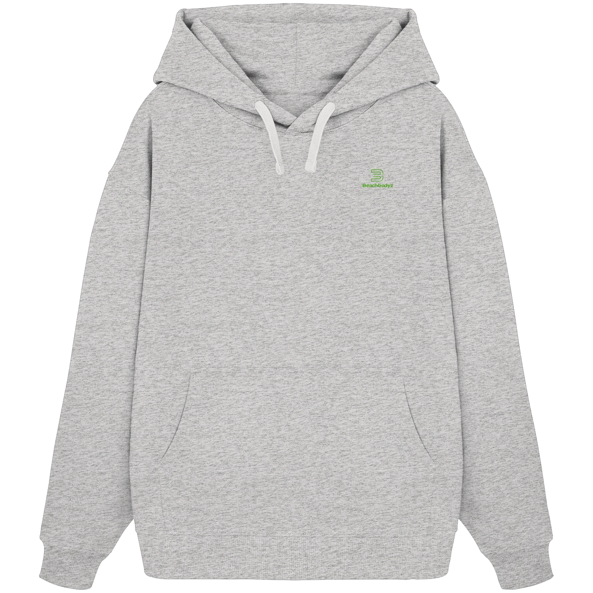 Core - Oversize Hoodie (Stick) | BeachBodyz® - Cool Heather Grey Front