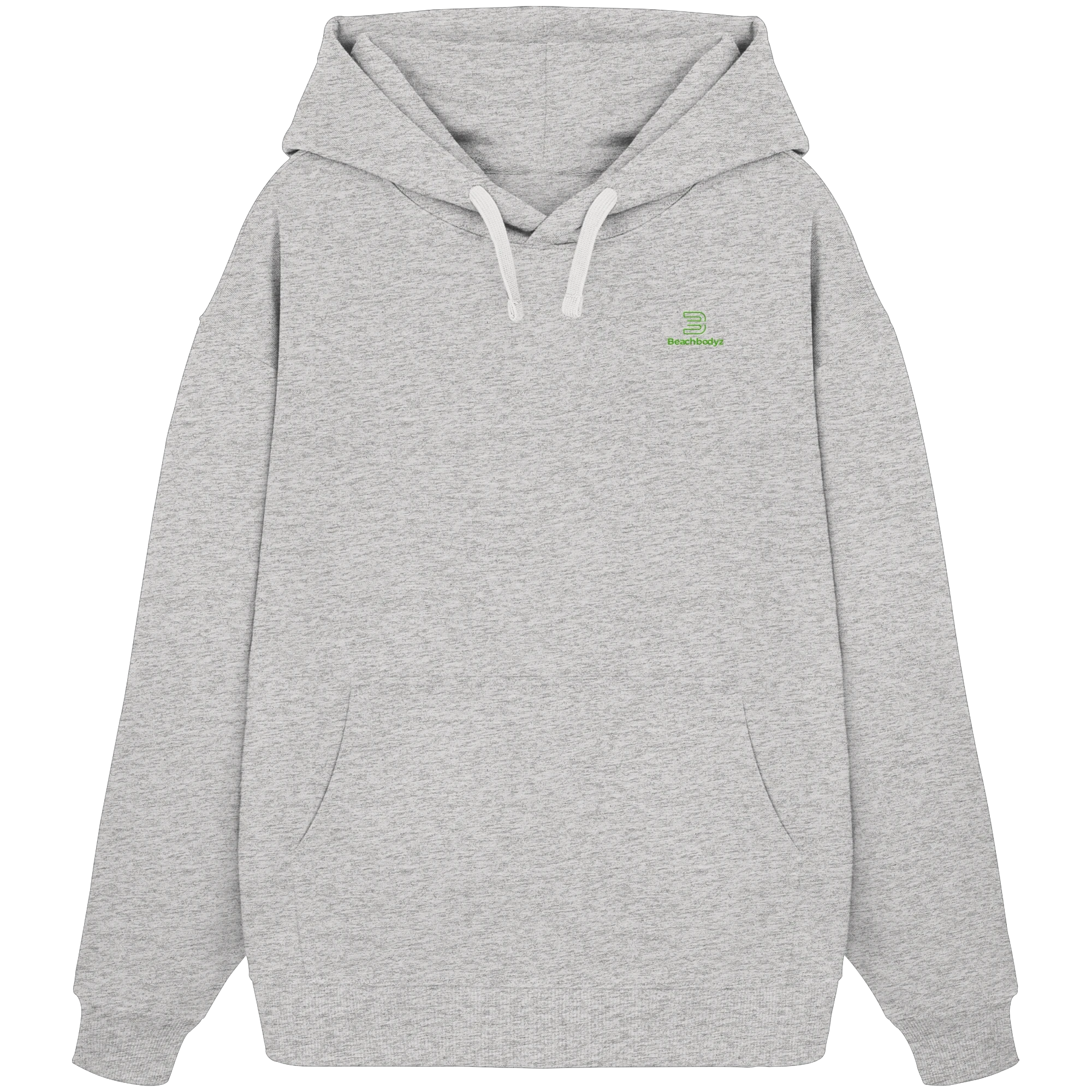 Core - Oversize Hoodie (Stick) | BeachBodyz® - Cool Heather Grey Front