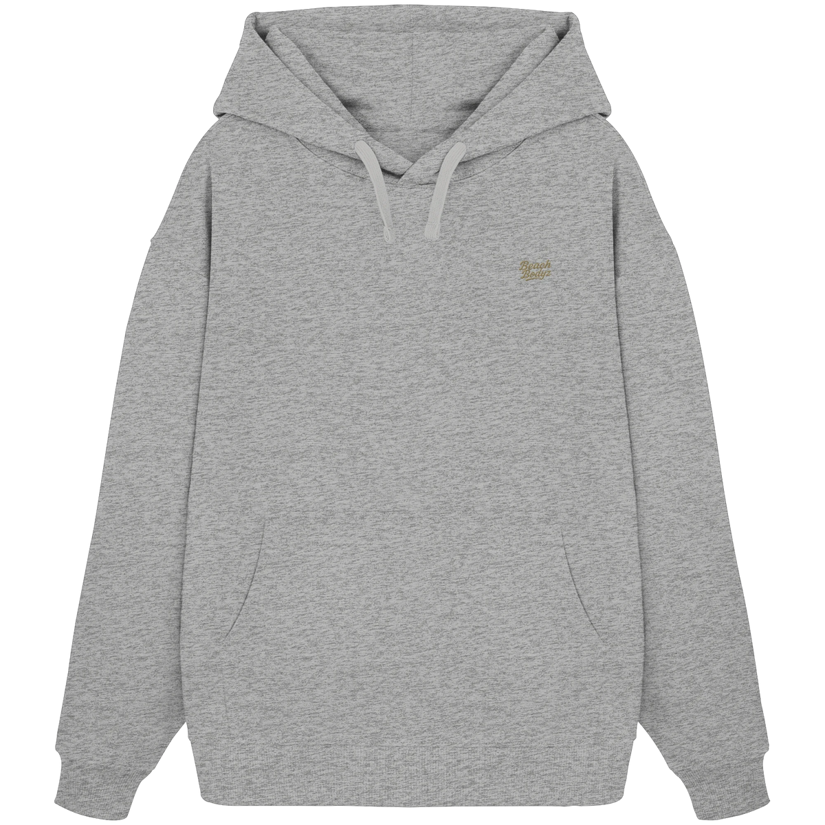 Authentic - Oversize Hoodie (Stick) | BeachBodyz® - Heather Grey Front